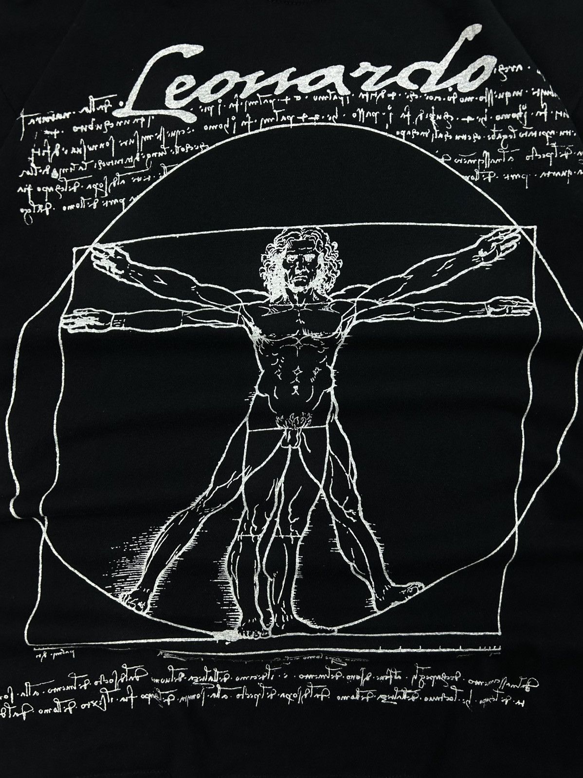 Gildan Vintage The Vitruvian Man Leonardo Da Vinci Tee Graphic aAt Size US L / EU 52-54 / 3 - 5 Thumbnail