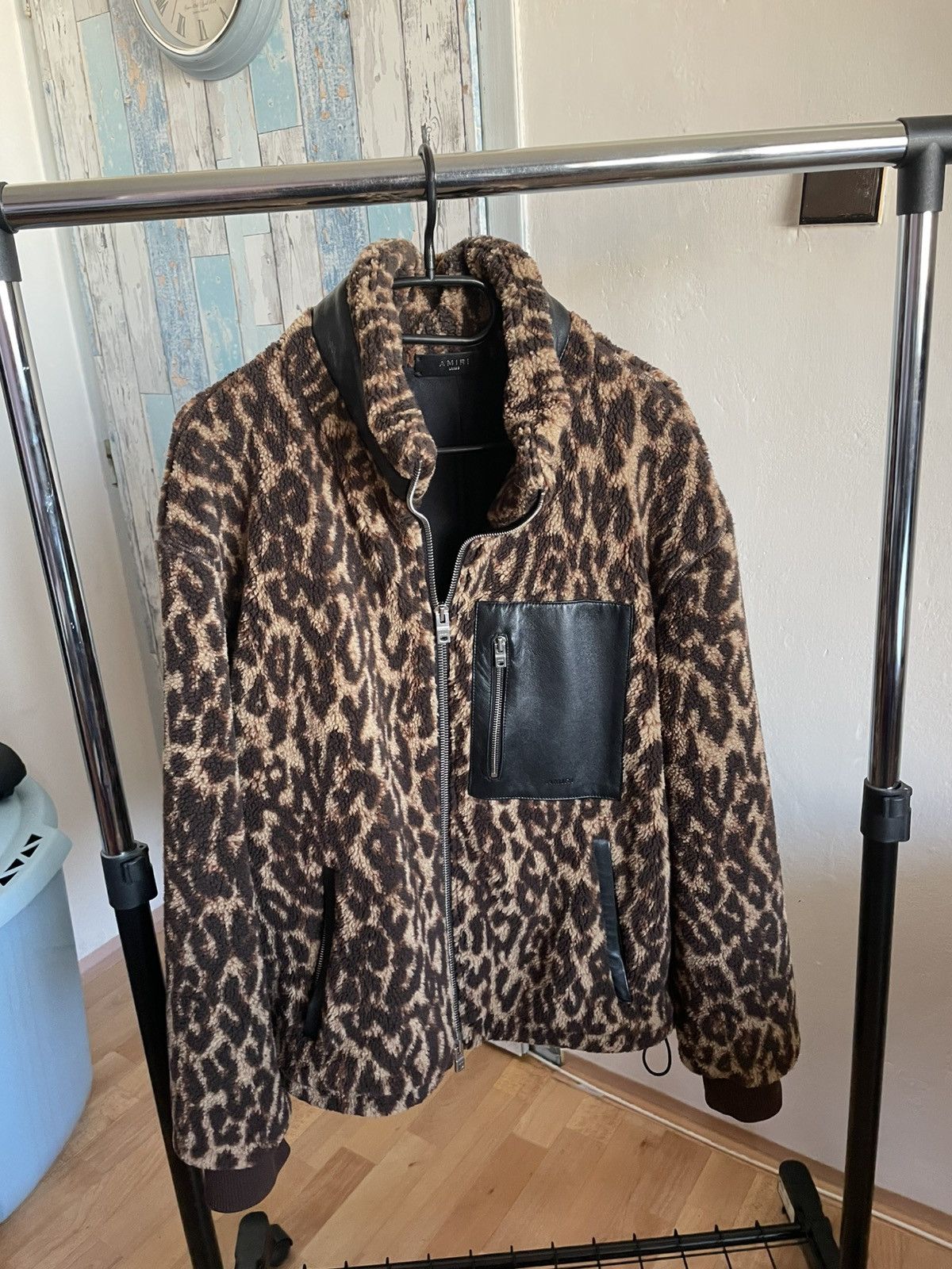 Amiri Amiri Polar Fleece Leopard Jacket Size US L / EU 52-54 / 3 - 2 Thumbnail