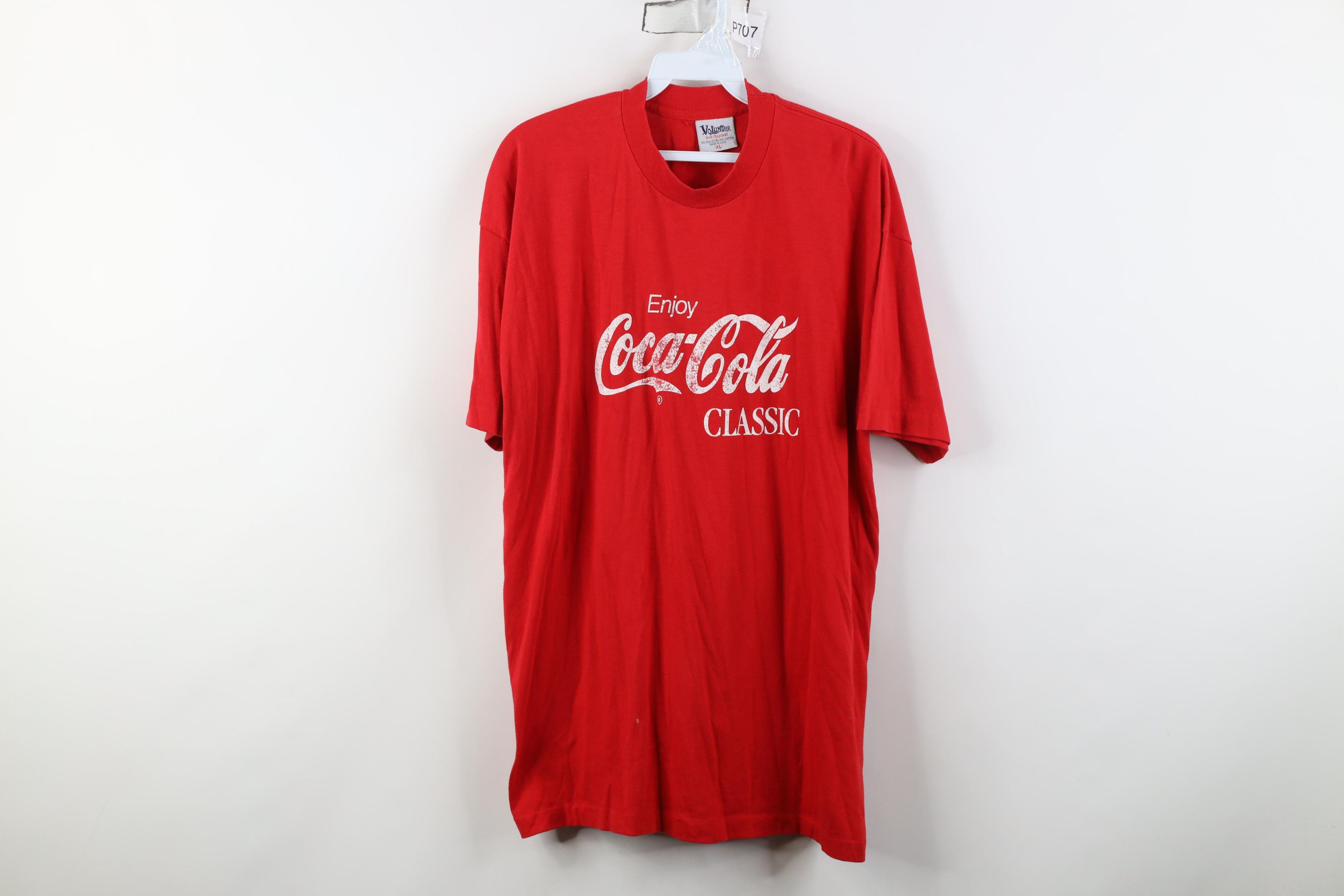 Vintage Vintage 80s 90s Coca Cola Classic Short Sleeve T-Shirt USA Size US XL / EU 56 / 4 - 1 Thumbnail