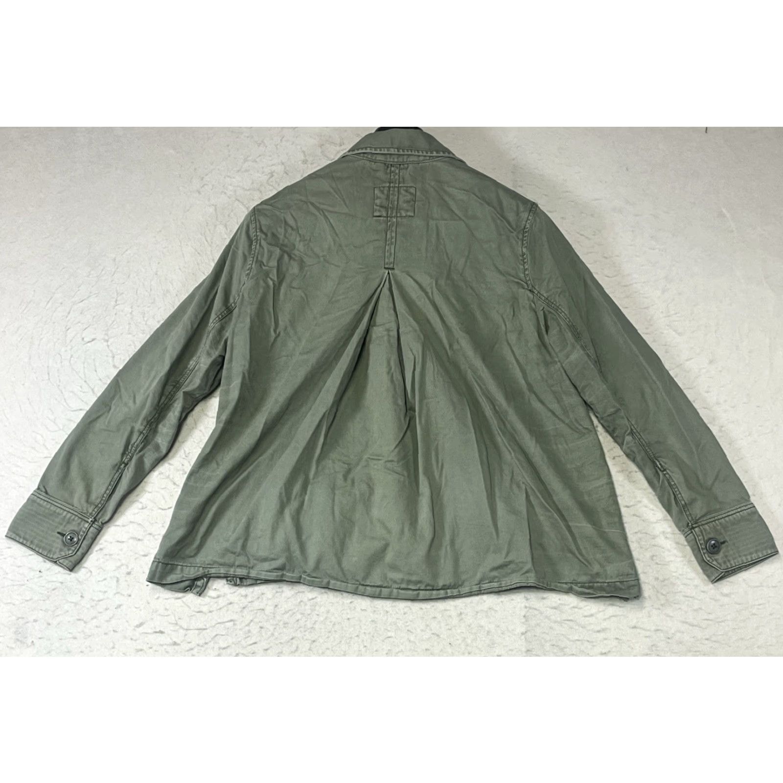 Abercrombie & Fitch Abercrombie & Fitch Y2K Green Full Zip-Button Military Shacket Size M Jacket Men Medium Green Shacket Military Jacket Abercrombie & Fitch Size US M / EU 48-50 / 2 - 2 Thumbnail