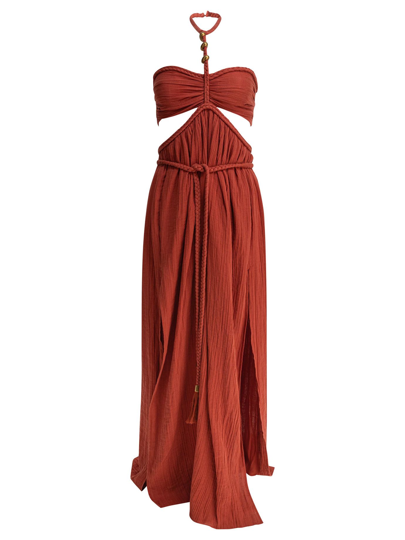 ワンピース Isabel Marant One-Shoulder Ethel Dress In Light Burgundy Isabel Marant Isabel Marant One-Shoulder Ethel Dress In