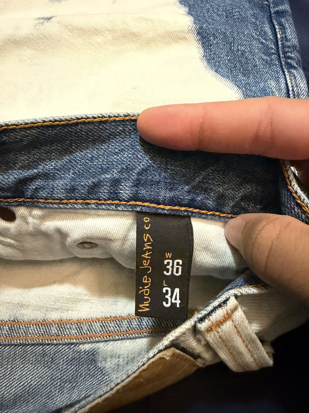 Nudie Jeans Nudie Jeans, Blue Steady Eddie II Jeans Tie Dye Size US 36 / EU 52 - 4 Thumbnail