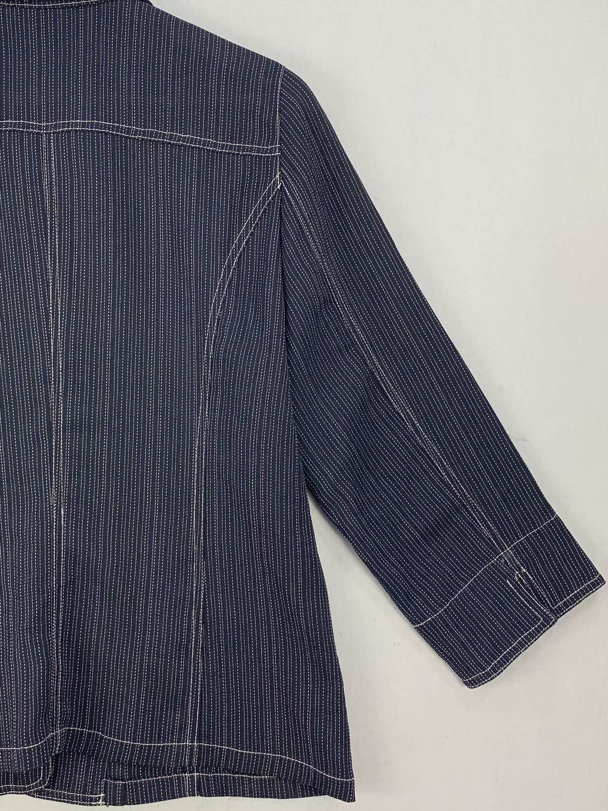 Japanese Brand Denim Style Button Up Blouse Jacket Size M / US 6-8 / IT 42-44 - 10 Thumbnail