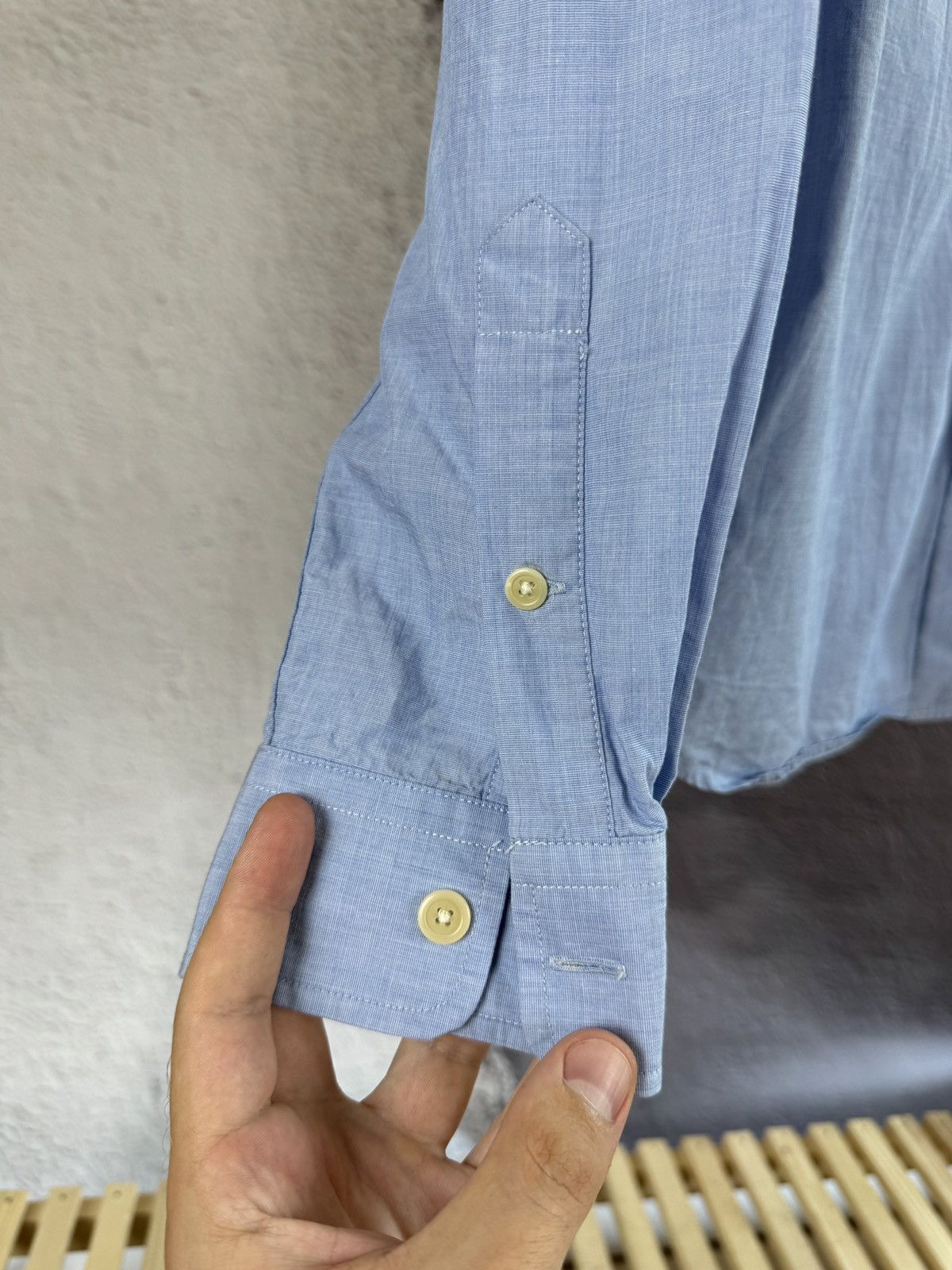 Fred Perry Fred Perry blue long sleeve pocket shirt logo Size US S / EU 44-46 / 1 - 9 Thumbnail