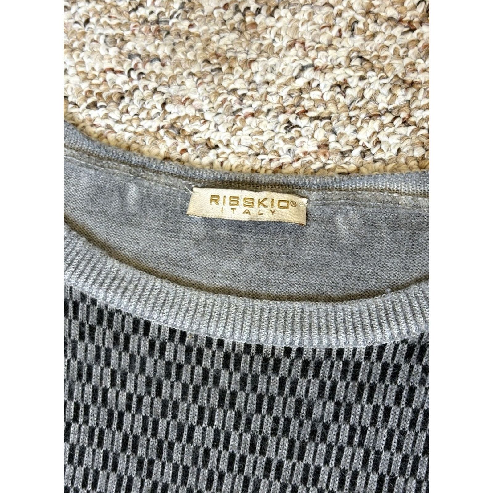 Vintage VINTAGE Risskio Wool Blend Sweater W/ Elbow Pads Made In Italy • Mens Size Large Size US L / EU 52-54 / 3 - 2 Thumbnail