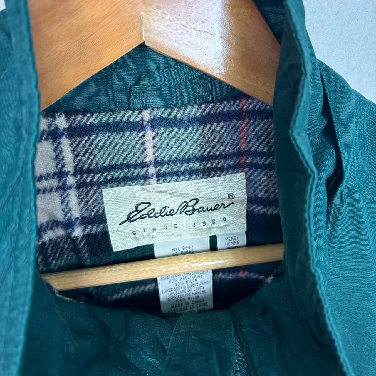 Eddie Bauer Vintage Eddie Bauer Wool Plaid Coat Parka Jacket Green Size US S / EU 44-46 / 1 - 5 Thumbnail