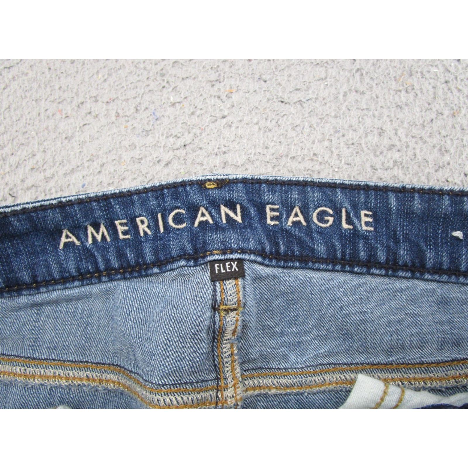 American Eagle Outfitters American Eagle Flex Relaxed Straight Leg Blue Jeans 32x32 34x30 Work Size US 32 / EU 48 - 5 Thumbnail