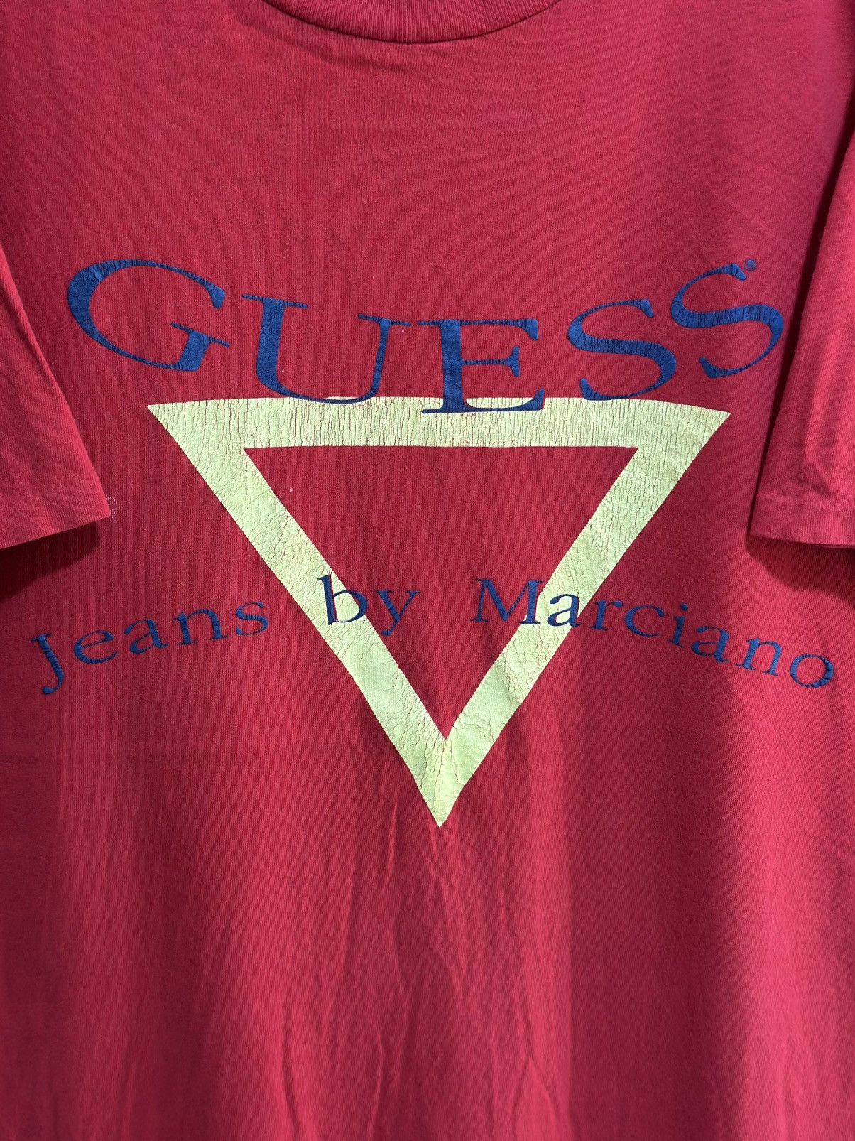 Guess × Vintage Vintage 90s Guess Jeans By Marciano Faded Tee Size US XL / EU 56 / 4 - 2 Thumbnail
