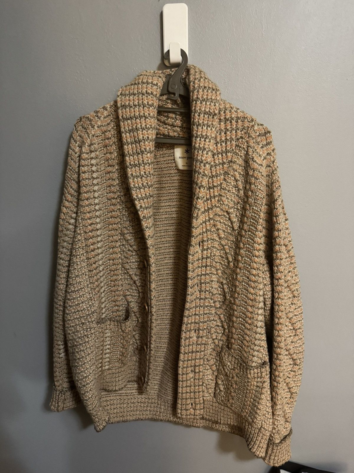 Snow Peak Snow Peak Multi Colour Cable Knit Shawl Cardigan Size US L / EU 52-54 / 3 - 1 Thumbnail