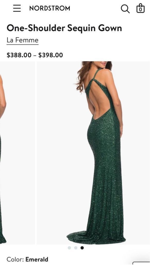 Other Women's La Femme Green Sequin Gown Size 8 Size M / US 6-8 / IT 42-44 - 3 Thumbnail