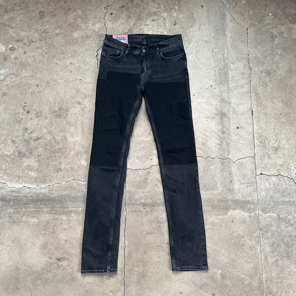 Acne Studios Acne Studios River Black Patch Denim Jeans Size US 31 - 1 Thumbnail
