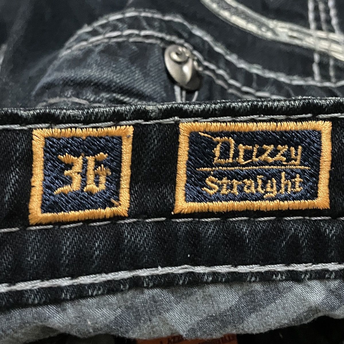 Rock Revival Rare Design Vintage Brand Rock Revival Baggy Jeans 1990s Size US 36 / EU 52 - 12 Thumbnail