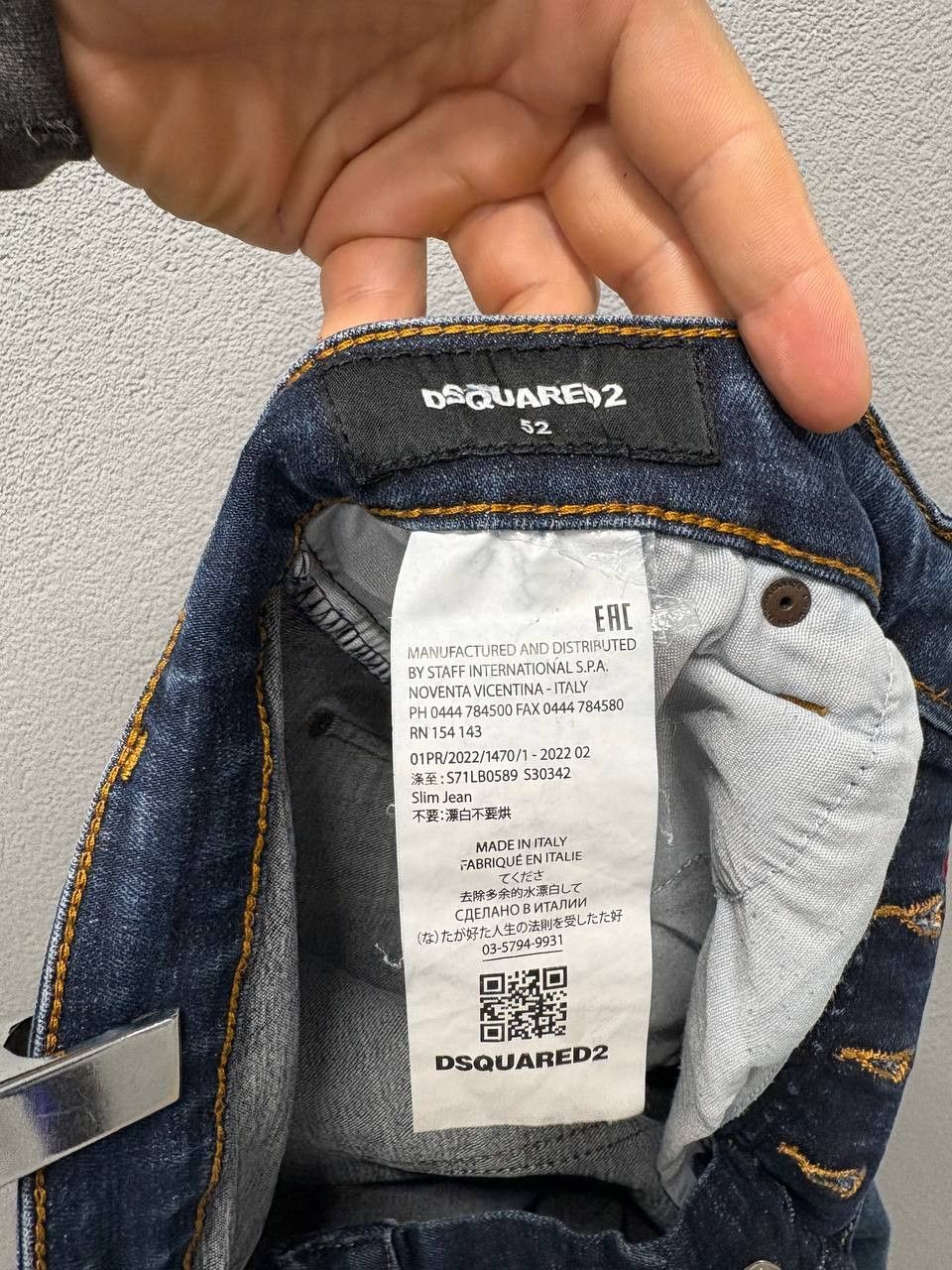 Dsquared2 Dsquared2 mens slim jeans size EU 52 / W 36 made in Italy Size US 36 / EU 52 - 10 Thumbnail