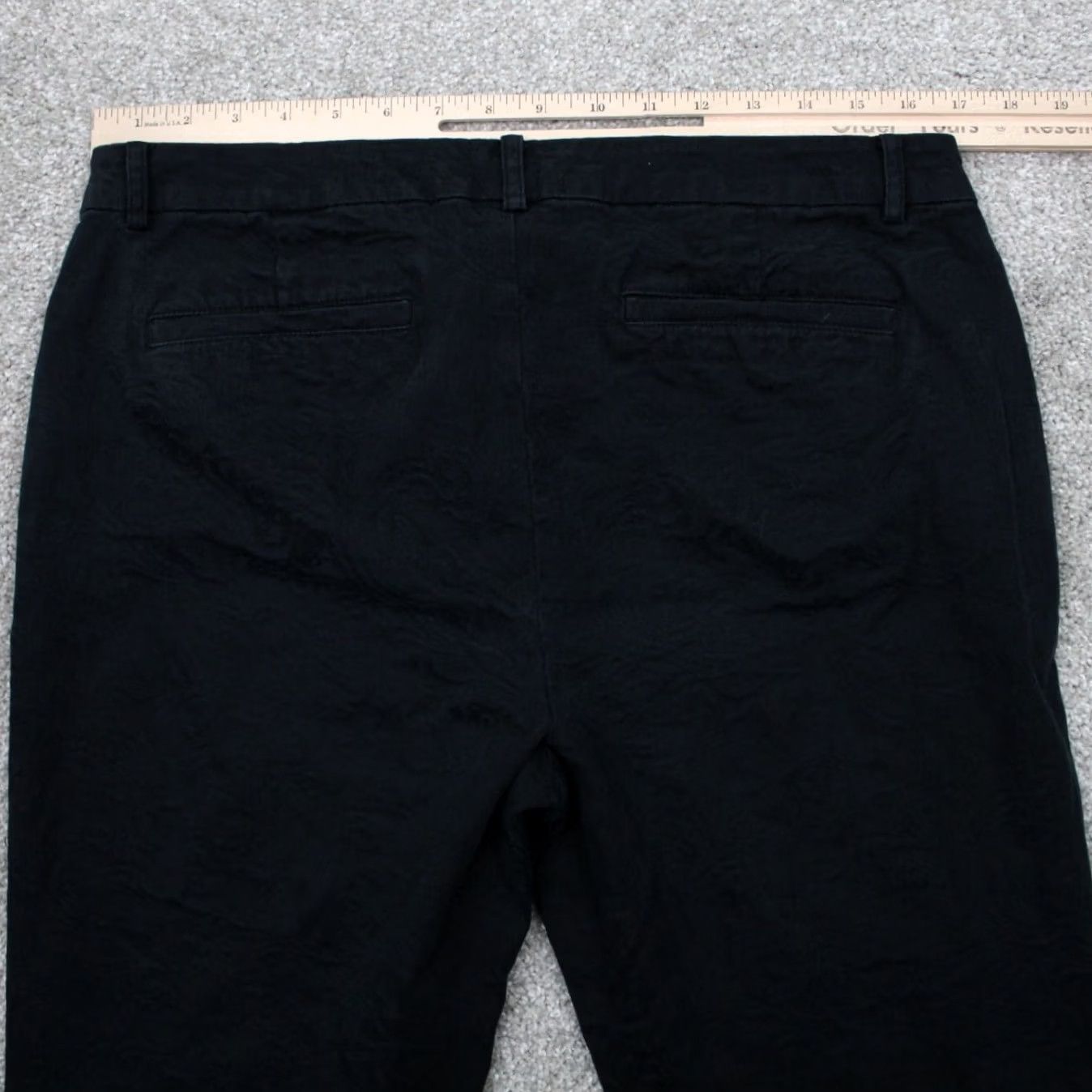 Ralph Lauren LAUREN Ralph Lauren Chino Pants Womens 14 Black Textured Stretch Inseam 30" Size 36" / US 14 / IT 50 - 7 Thumbnail