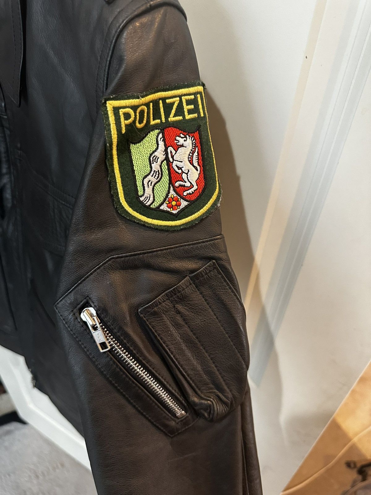 Generic Surplus 1980’s German Police leather jacket Size US L / EU 52-54 / 3 - 3 Thumbnail