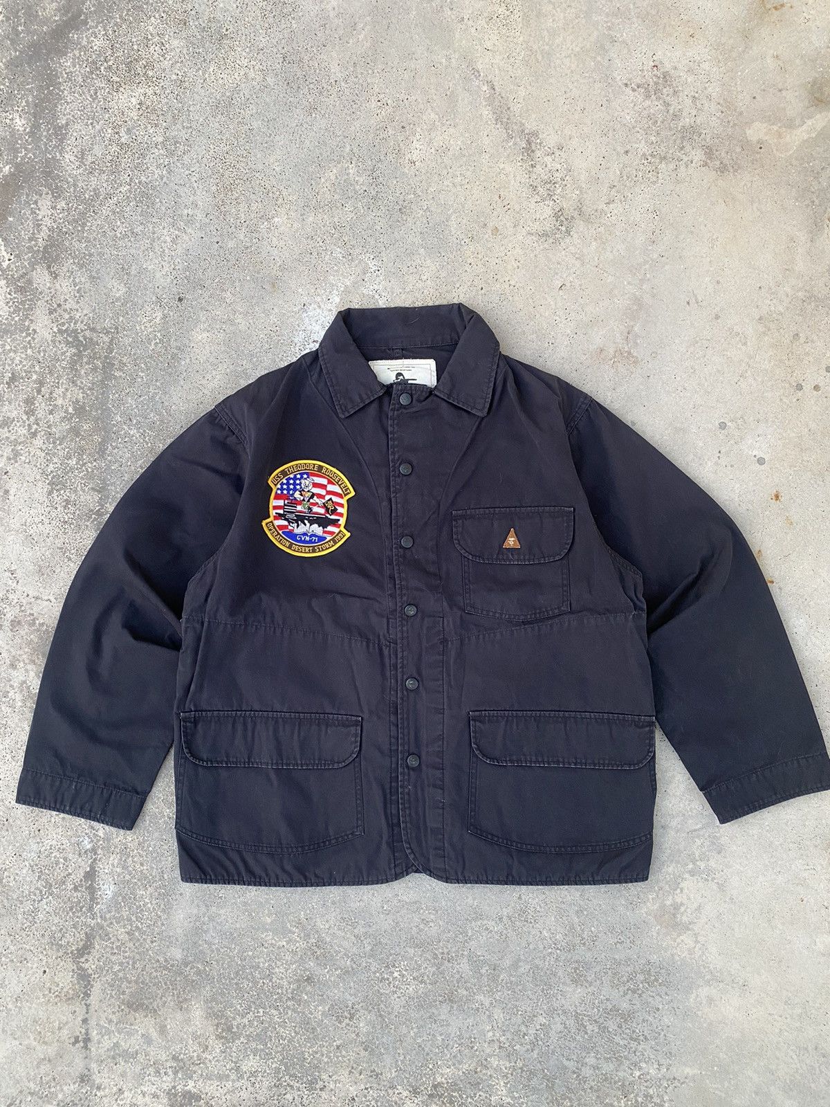 Bape Vintage Bape Military Work Shirt Size US L / EU 52-54 / 3 - 1 Thumbnail