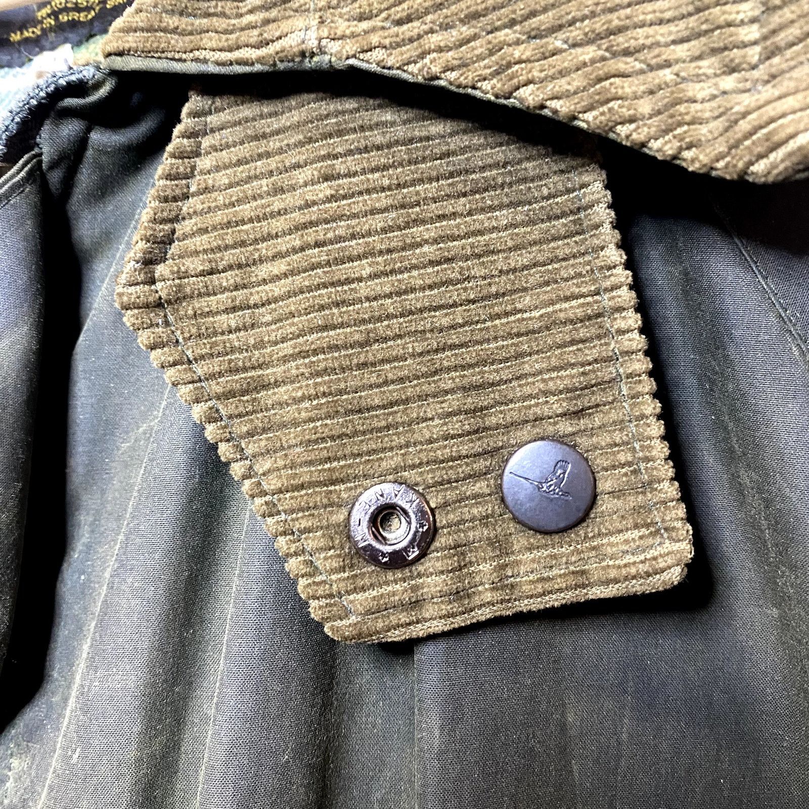 Vintage Vintage Wax Jacket Olive Green Flannel Lined Coat Size US XL / EU 56 / 4 - 9 Thumbnail