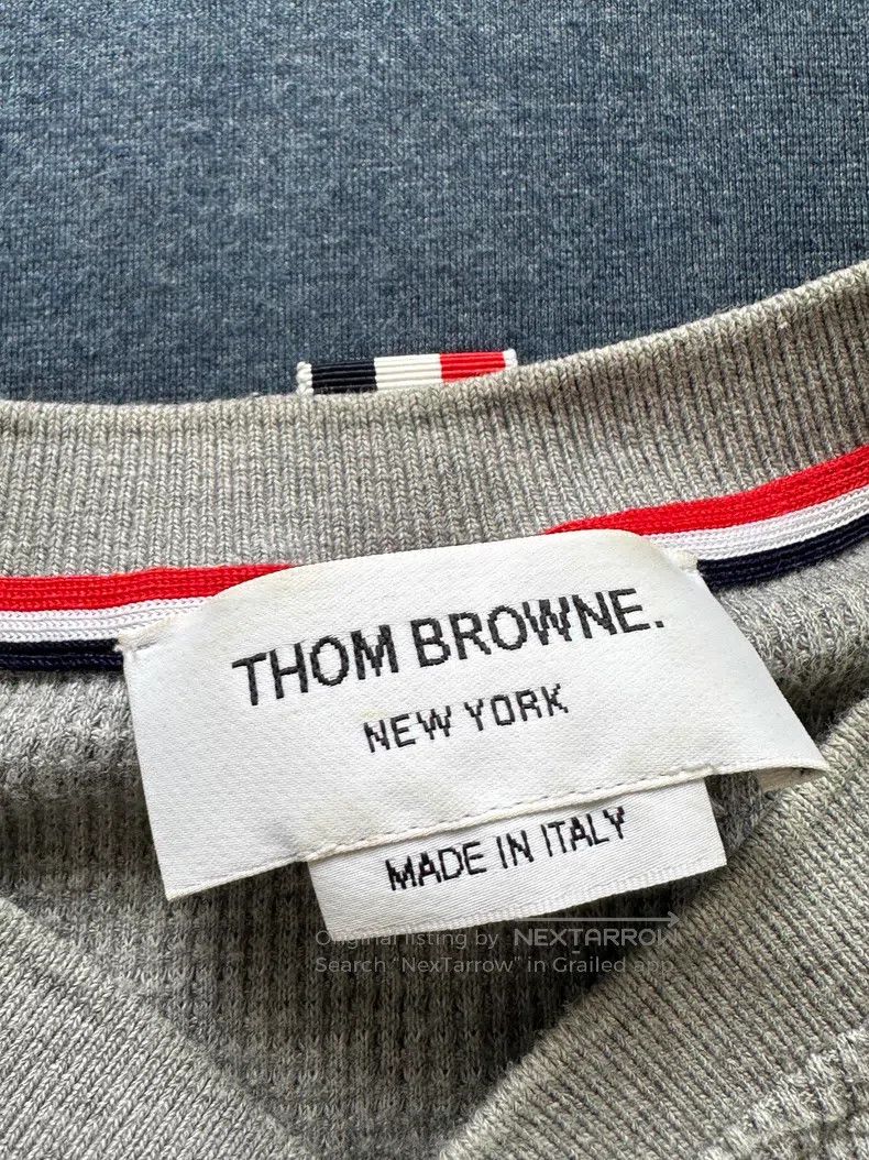 Thom Browne Thom Browne Waffle Long Sleeve Sweater Size US L / EU 52-54 / 3 - 2 Thumbnail
