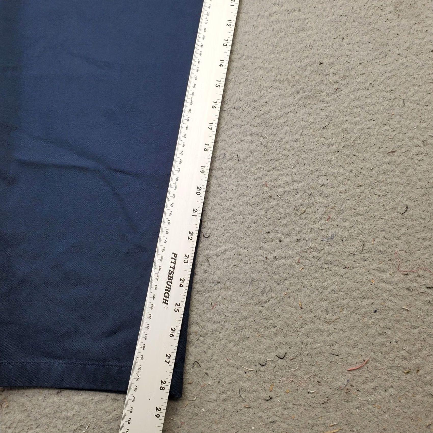 Vintage L.L. Bean Womens Size 26W Trouser Pants Blue 100% Cotton Elastic Waist Original Fit Pockets Flat Front Casual Outdoor All Seasons Size 26" / US 2 / IT 38 - 4 Thumbnail