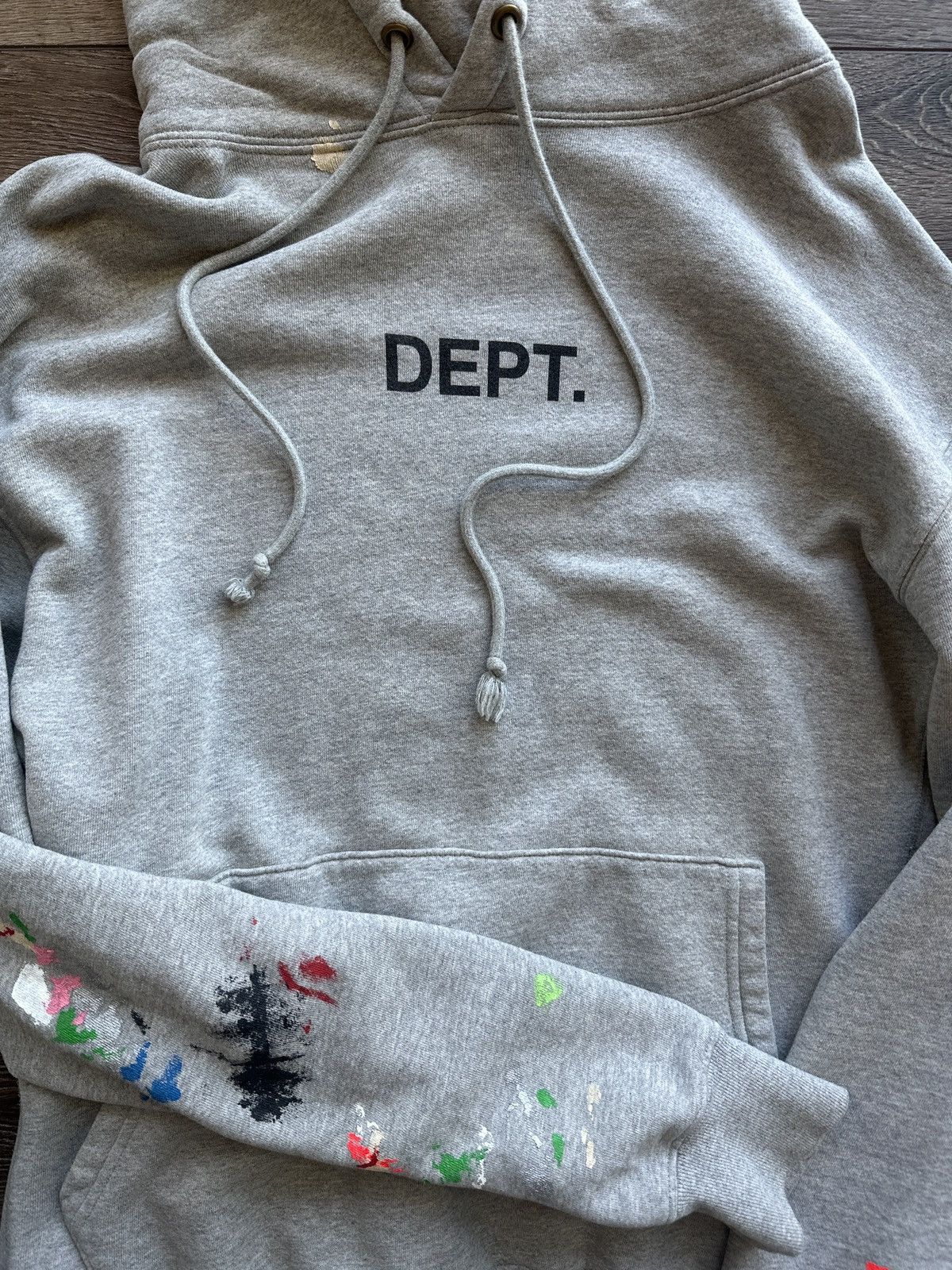 Gallery Dept. Gallery Dept Painted Hoodie Grey Size US XXL / EU 58 / 5 - 2 Thumbnail
