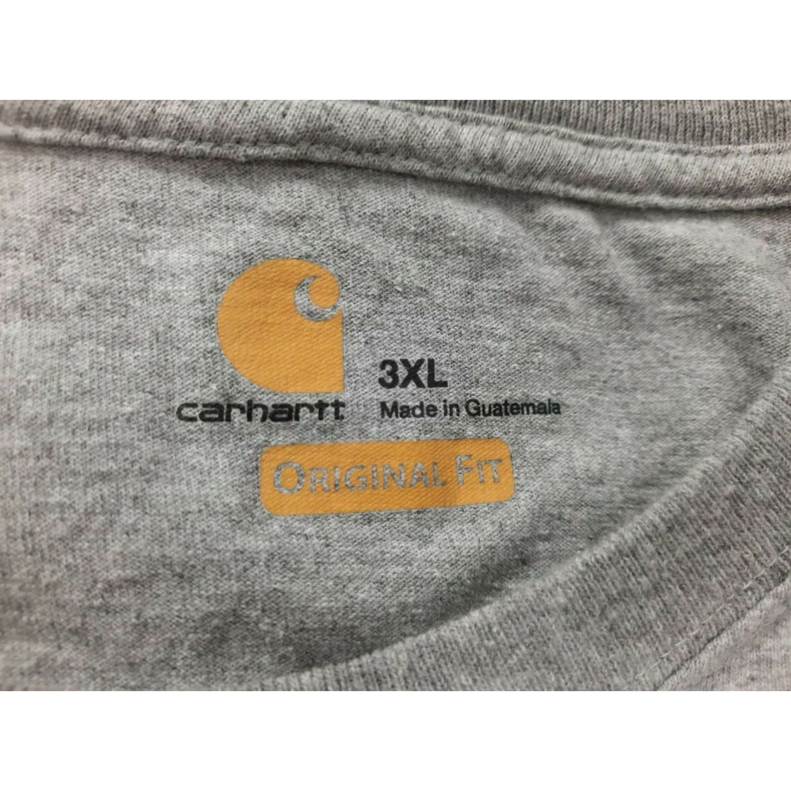 Carhartt VINTAGE Carhartt Shirt 3XL Gray Long Sleeve Logo Spellout Tee Mens Size US XXL / EU 58 / 5 - 4 Thumbnail