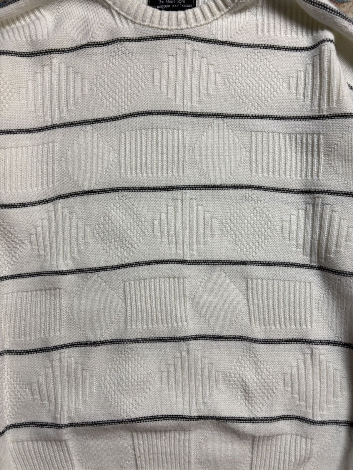 Sears Vintage Sears Striped Shapes Pullover Sweater Medium Size US M / EU 48-50 / 2 - 4 Thumbnail