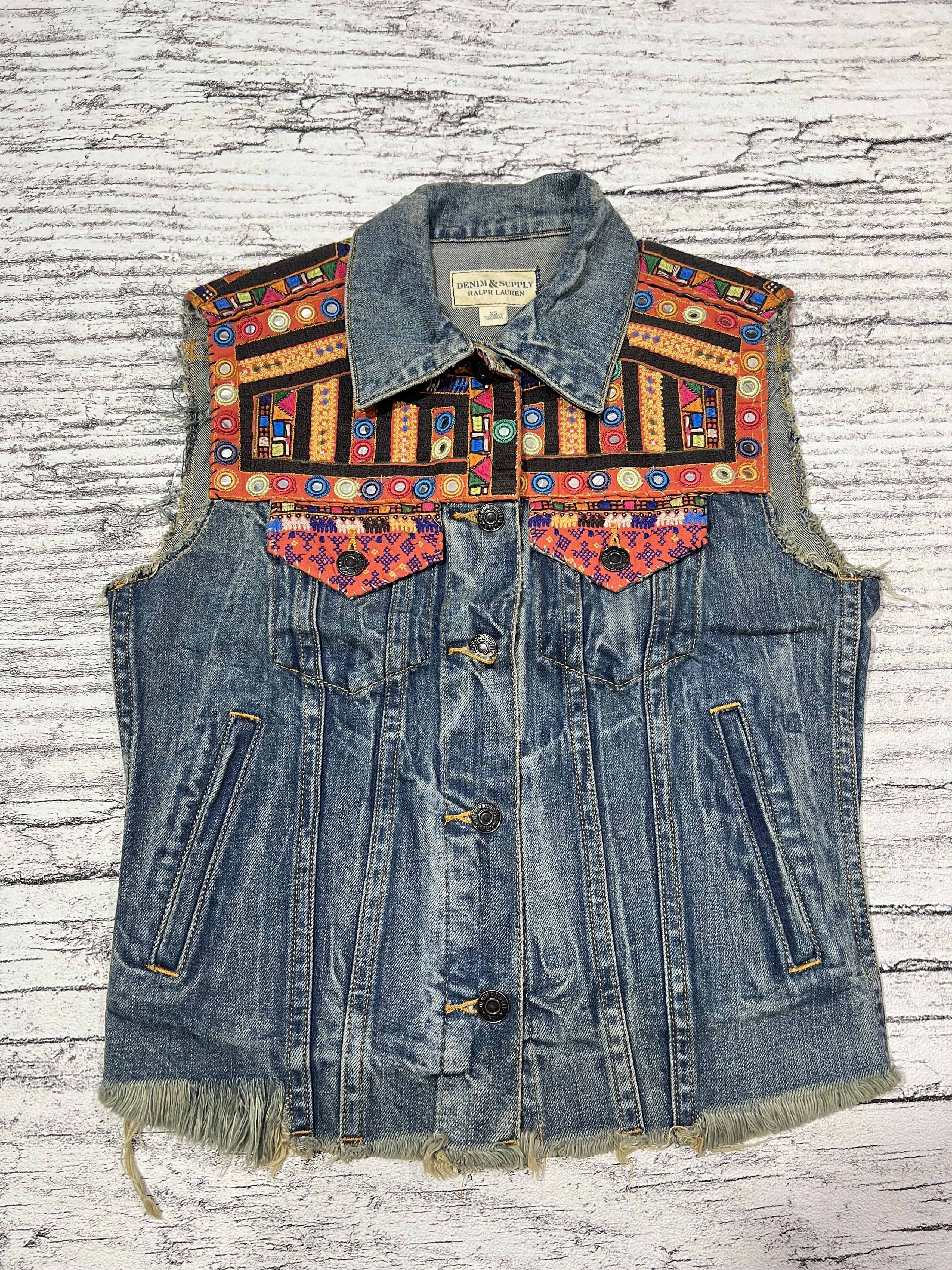 Denim & Supply Ralph Lauren 2000s Archival Ralph Lauren RRL Denim Vest y2k Lgb Ifsix Size US XS / EU 42 / 0 - 1 Thumbnail