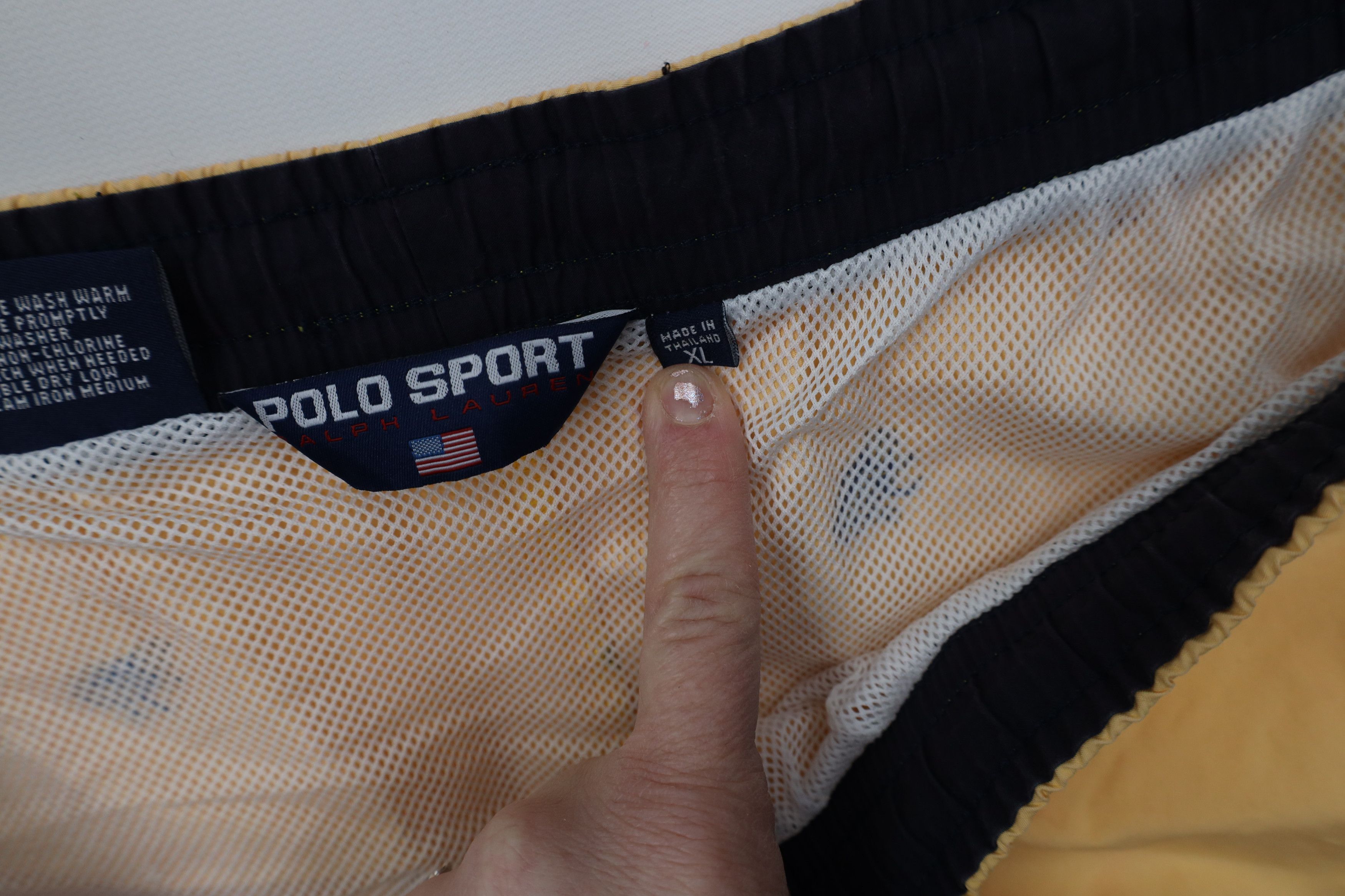 Ralph Lauren Vintage 90s Polo Sport Ralph Lauren Lined Shorts Swim Trunks Size US 36 / EU 52 - 10 Thumbnail