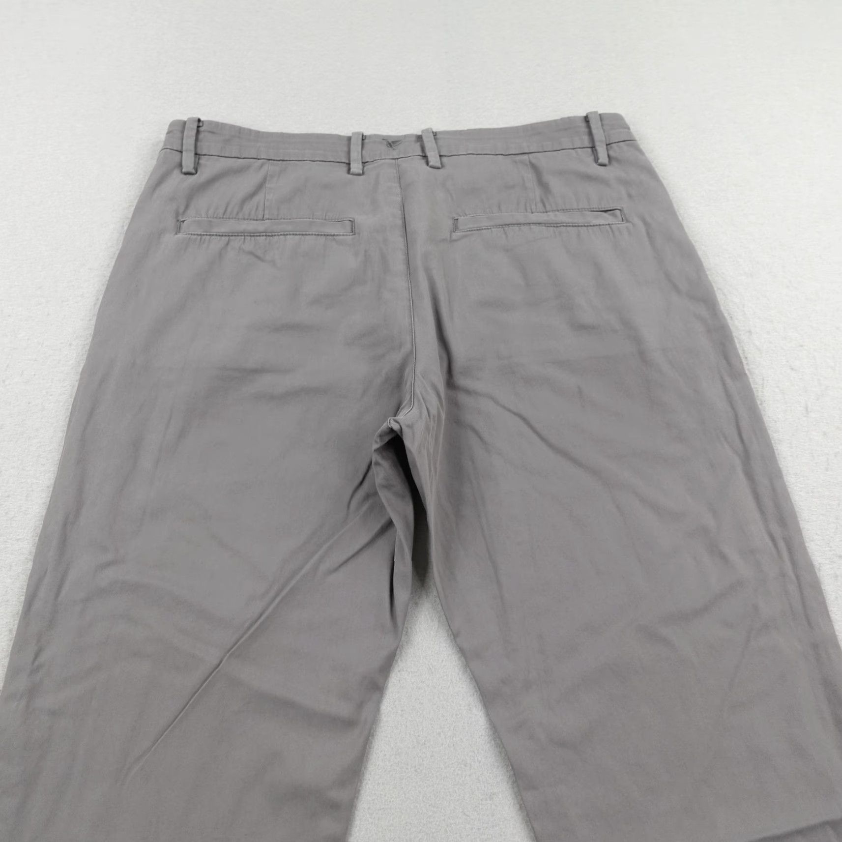 Vintage Birddogs Pants Mens 32 Gray Chino Straight Leg Casual Regular 32 Inseam 29 in Flat Front Golf Flex Pockets Logo Size US 32 / EU 48 - 6 Thumbnail