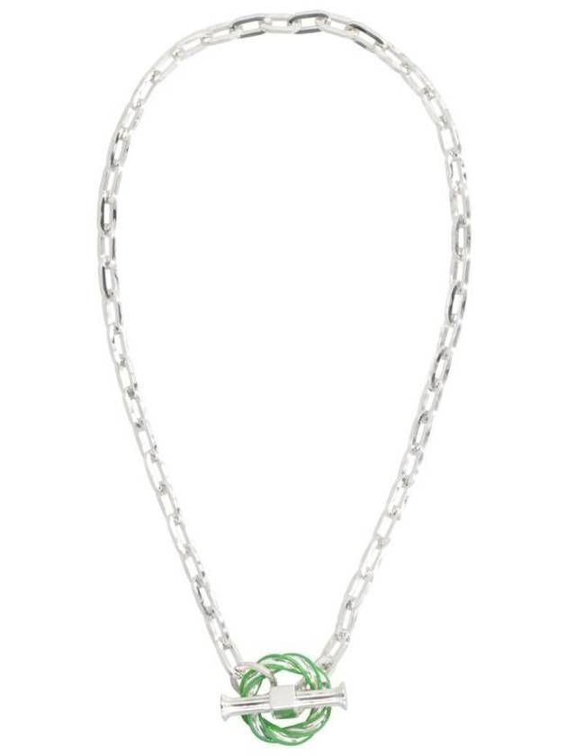 Bottega Veneta o1w1db10525 Size: OS / Pillar Necklace in Silver Size ONE SIZE - 1 Thumbnail