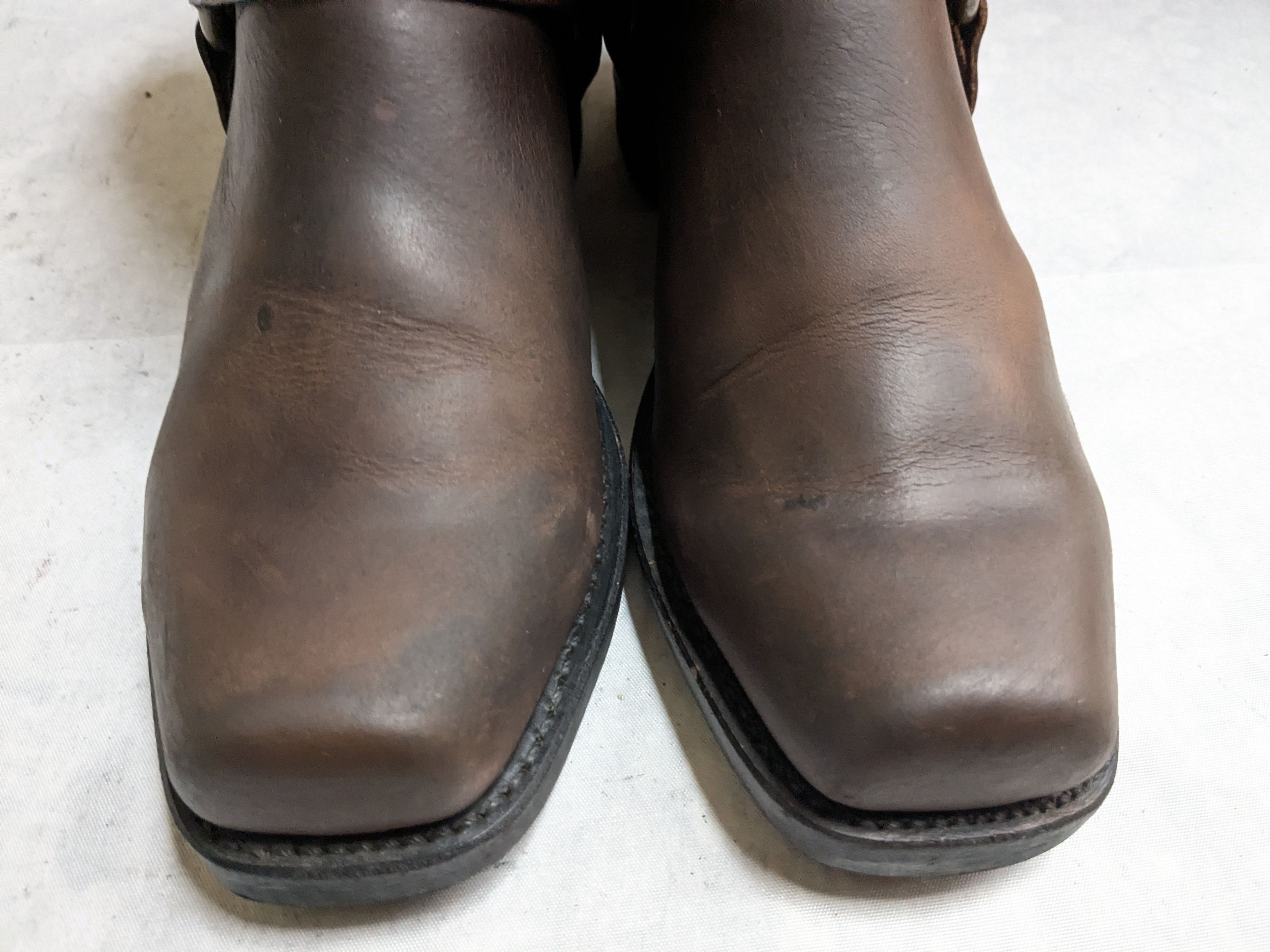 Frye Frye Harness Boots Brown 10 M Leather Buckle USA Size US 10 / EU 43 - 3 Thumbnail