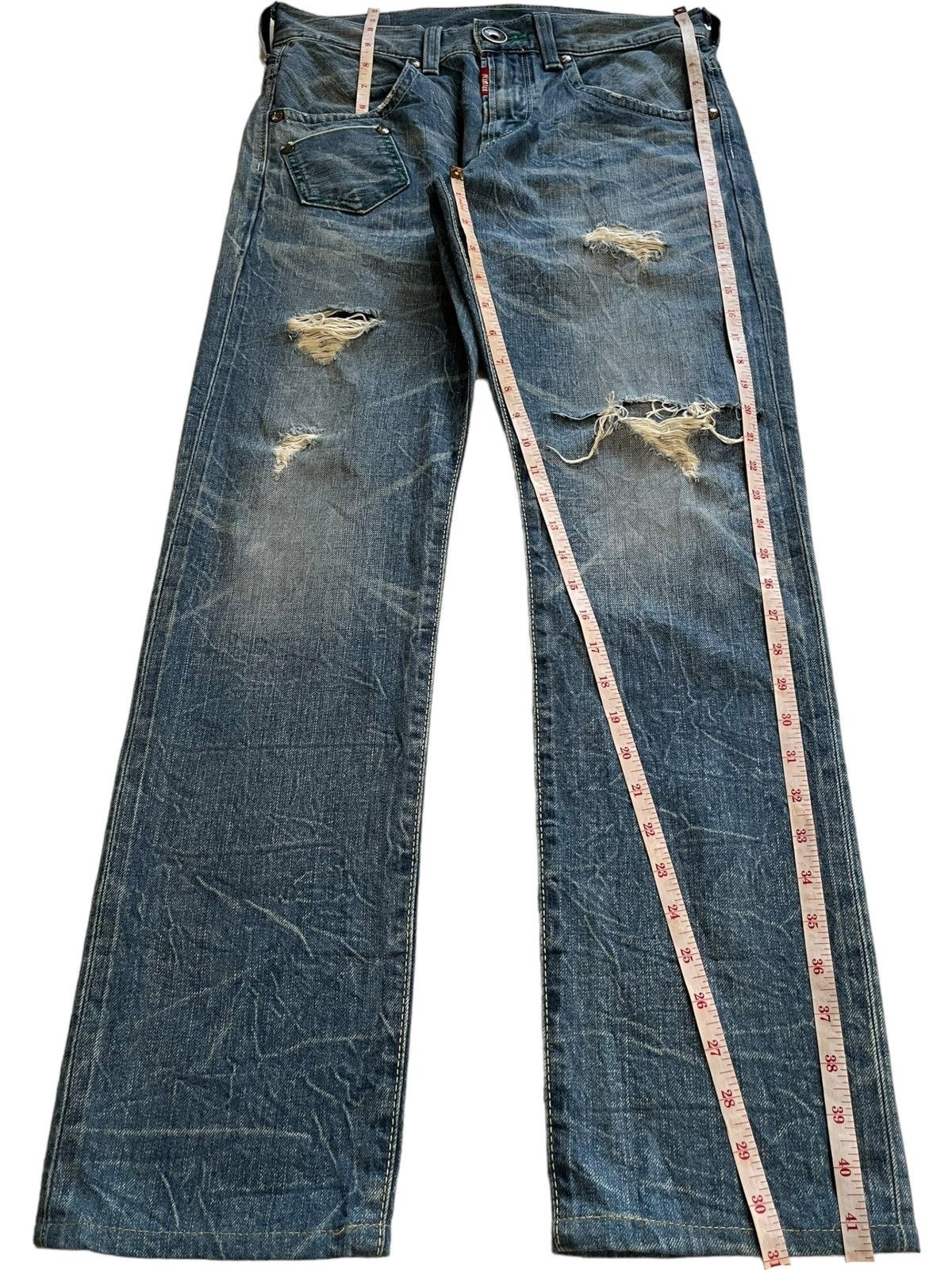 Edwin × Japanese Brand Vintage Japanese Edwin Selvedge Acid Wash Style Jeans Size US 33 - 13 Thumbnail