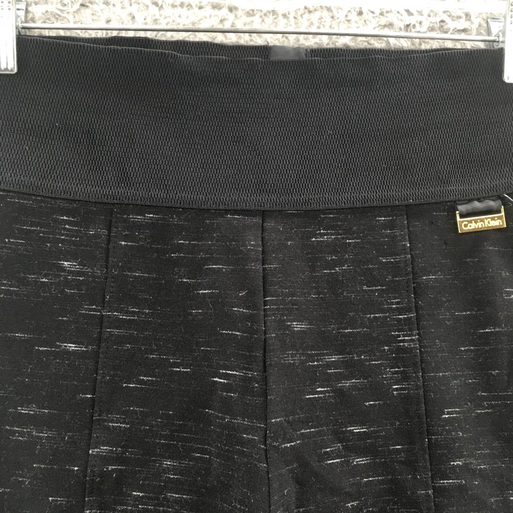 Calvin Klein Calvin Klein Leggings Womens S Black High Rise Pull On Skinniy 27x28 Inseam 28 Size S Size 28" / US 6 / IT 42 - 3 Thumbnail