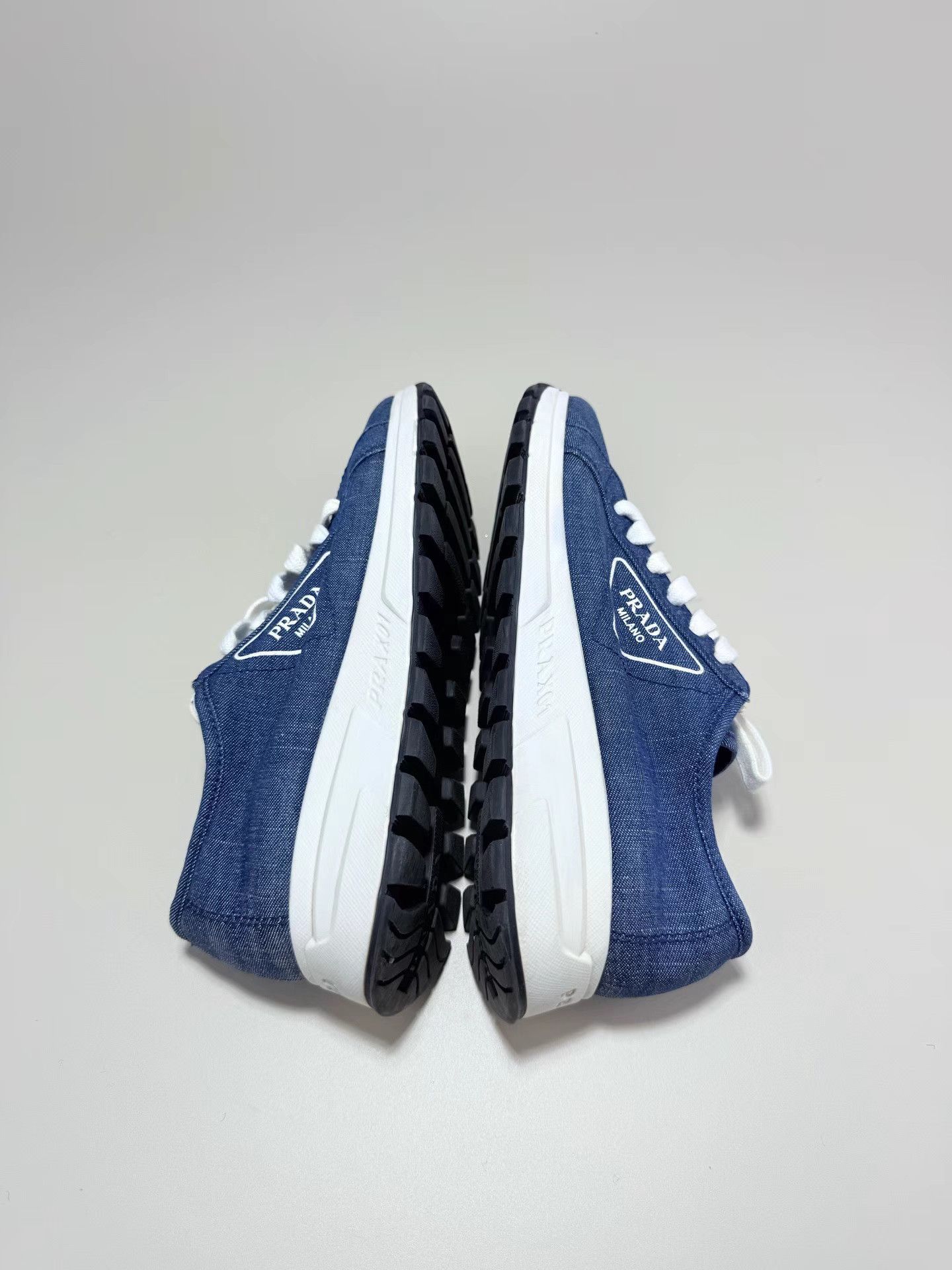 Prada PRADA Denim Triangle Logo Sneakers K1 Size US 8 / IT 38 - 5 Thumbnail