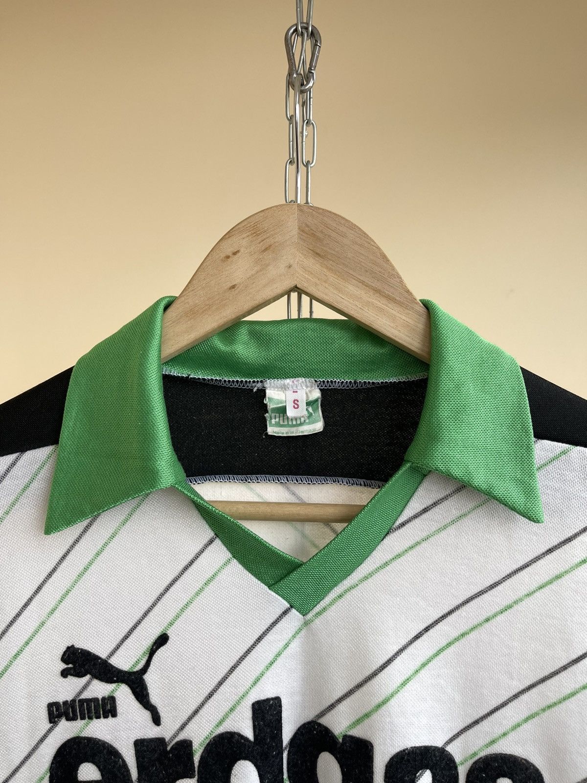 Puma Borussia Monchengladbach Football Home Jersey 1985 1986 80s Size US S / EU 44-46 / 1 - 3 Thumbnail