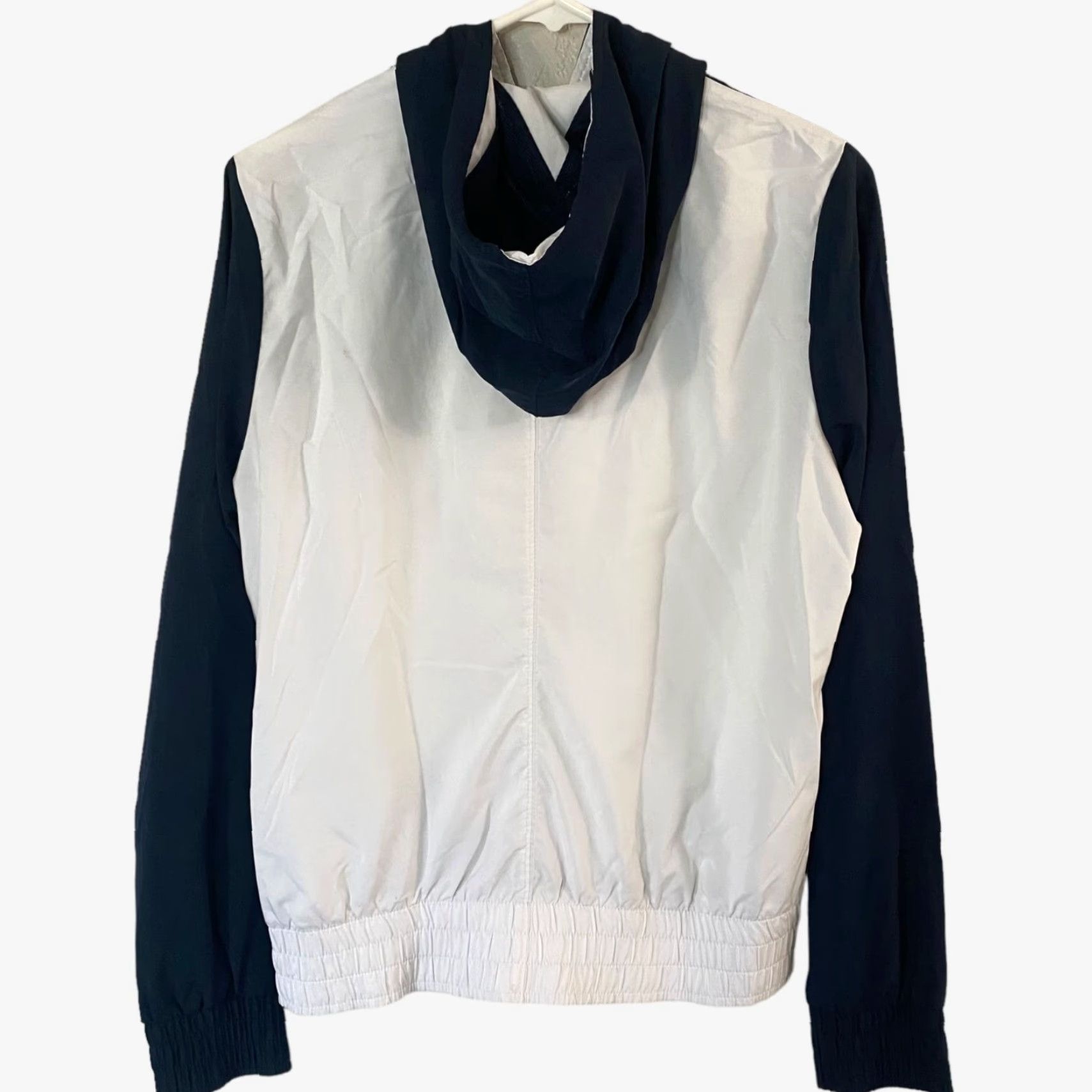 Nike VINTAGE Nike Sportswear Hooded Windbreaker Womens Medium Blue White Retro Full-Zip Size M / US 6-8 / IT 42-44 - 3 Thumbnail