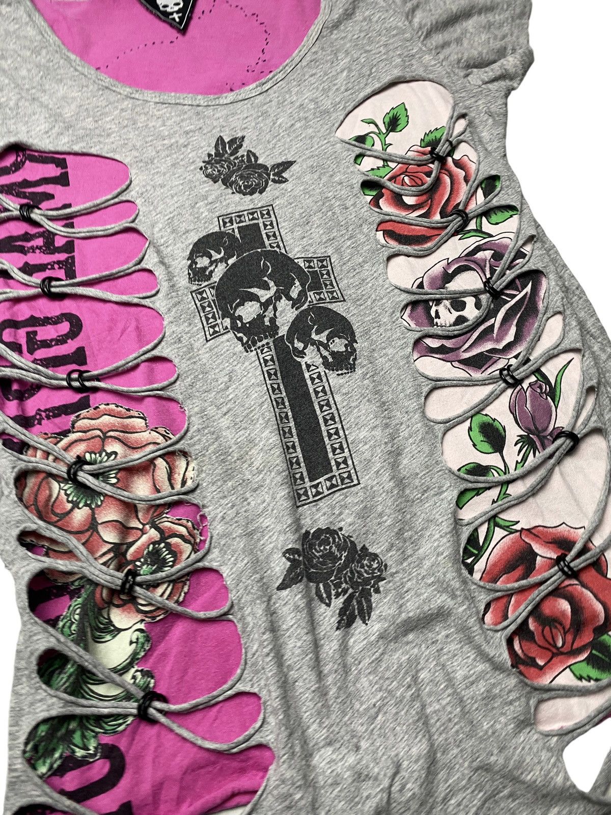 Hysteric Glamour 2000's Bobby Mall Pierced Punk Distressed Shirt Size US XS / EU 42 / 0 - 4 Thumbnail