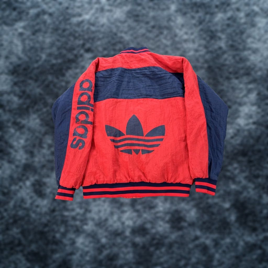 Adidas VINTAGE adidas Track Jacket Mens S Full Zip Red Blue Trefoil 80s Sports Size US S / EU 44-46 / 1 - 1 Thumbnail