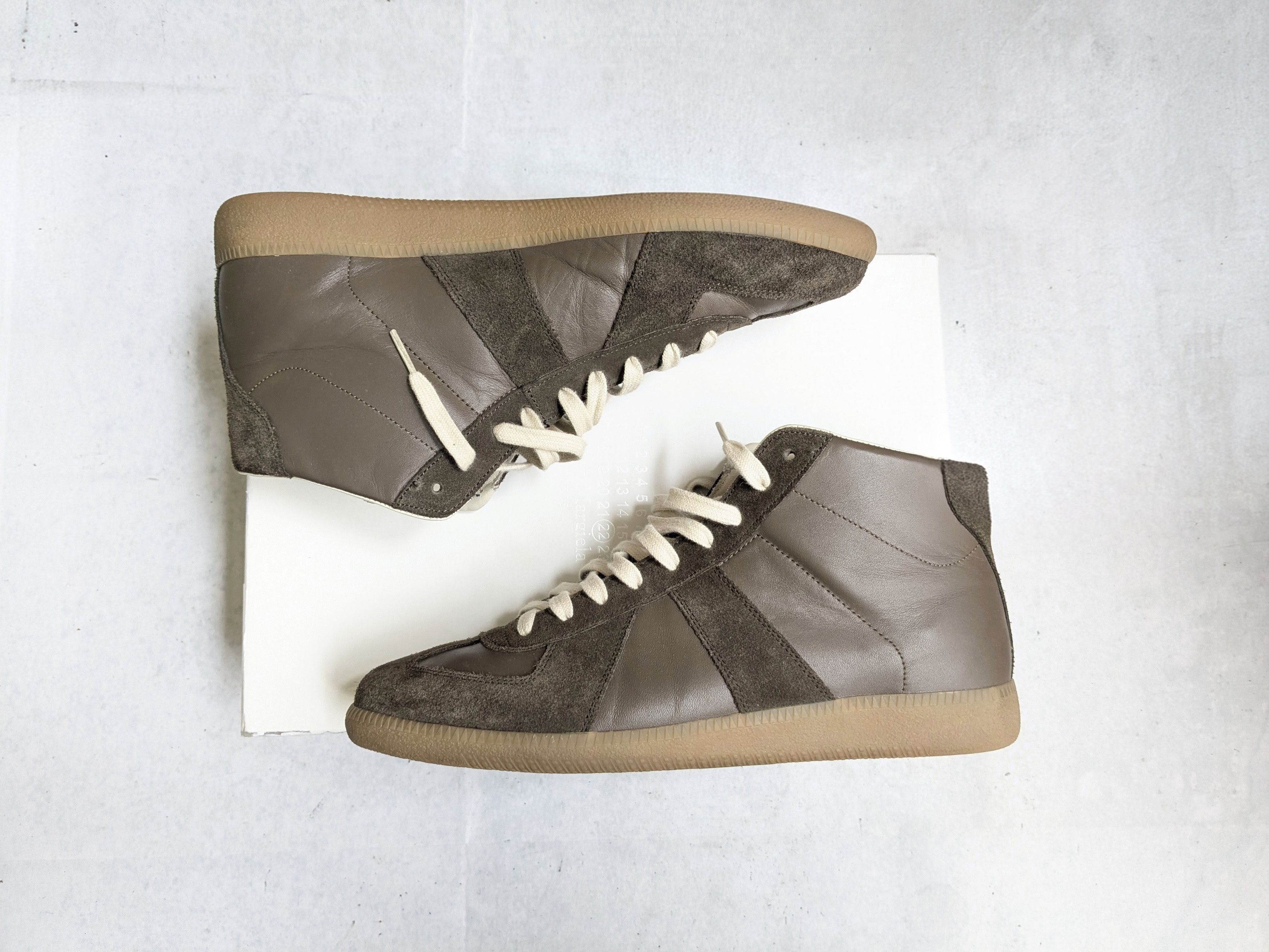 Maison Margiela Hi top chocolate brown Margiela Gats 10 43 Size US 10 / EU 43 - 1 Thumbnail