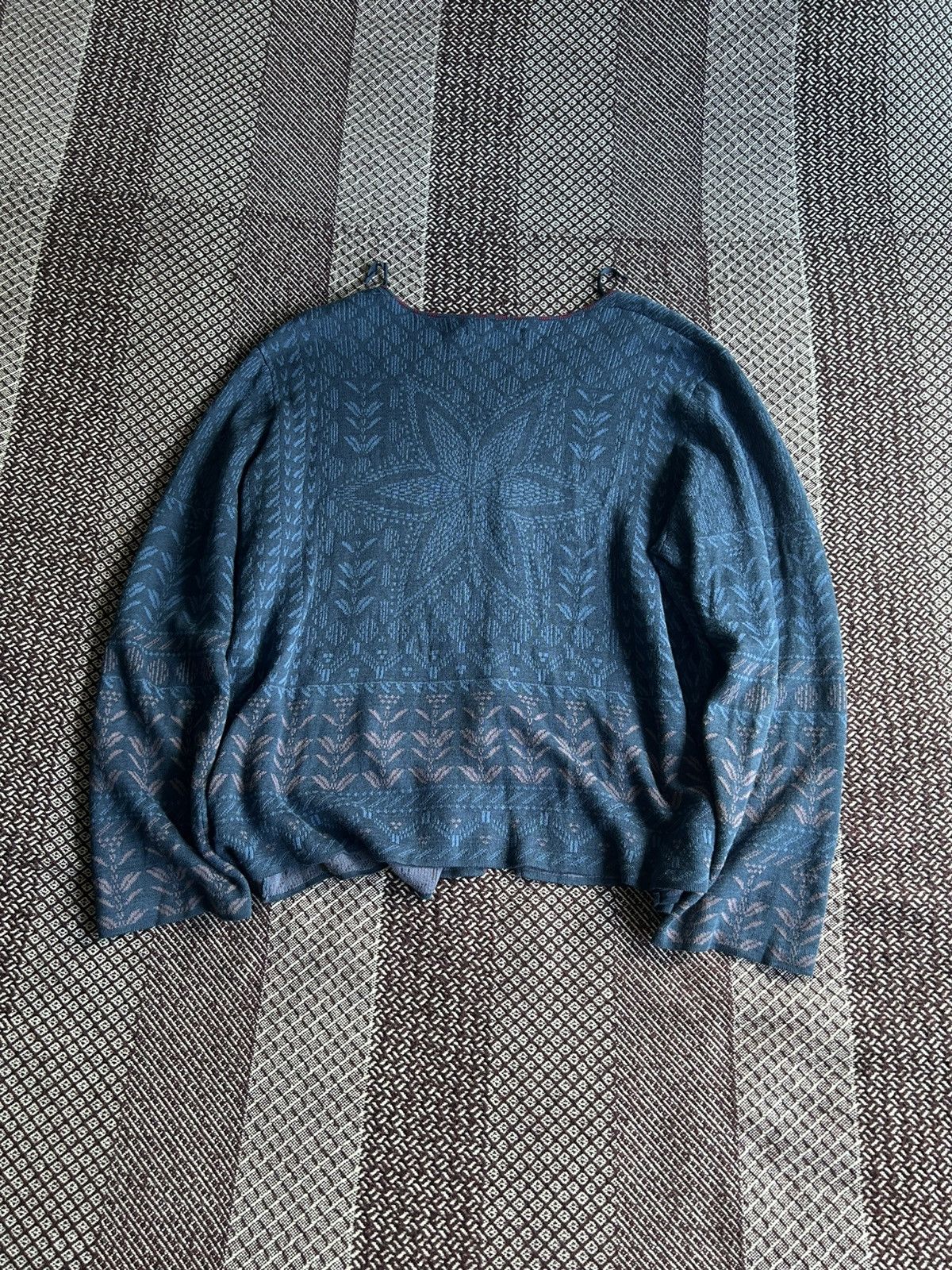 Gudrun Sjoden × Japanese Brand × Vintage Gurdun Sjóden Cardigan Womens Linen Avantgarde Japanese SZ L Size L / US 10 / IT 46 - 11 Thumbnail