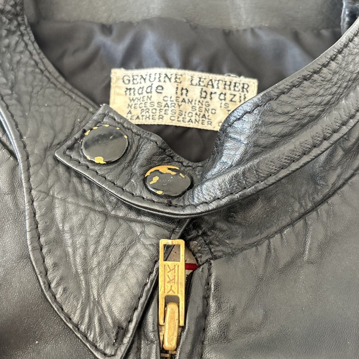 Vintage 70’s Leather Biker Jacket by Sears Size US S / EU 44-46 / 1 - 6 Thumbnail