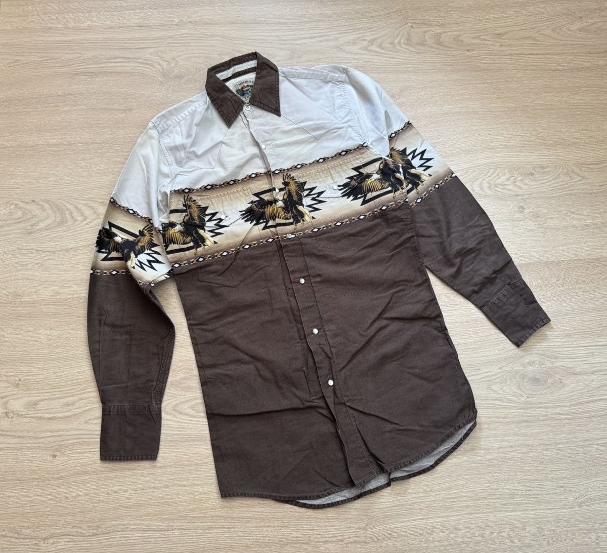 Vintage Vintage 80’s Cumberland Outfitters Western Cowboy Shirt Size S / US 4 / IT 40 - 1 Thumbnail