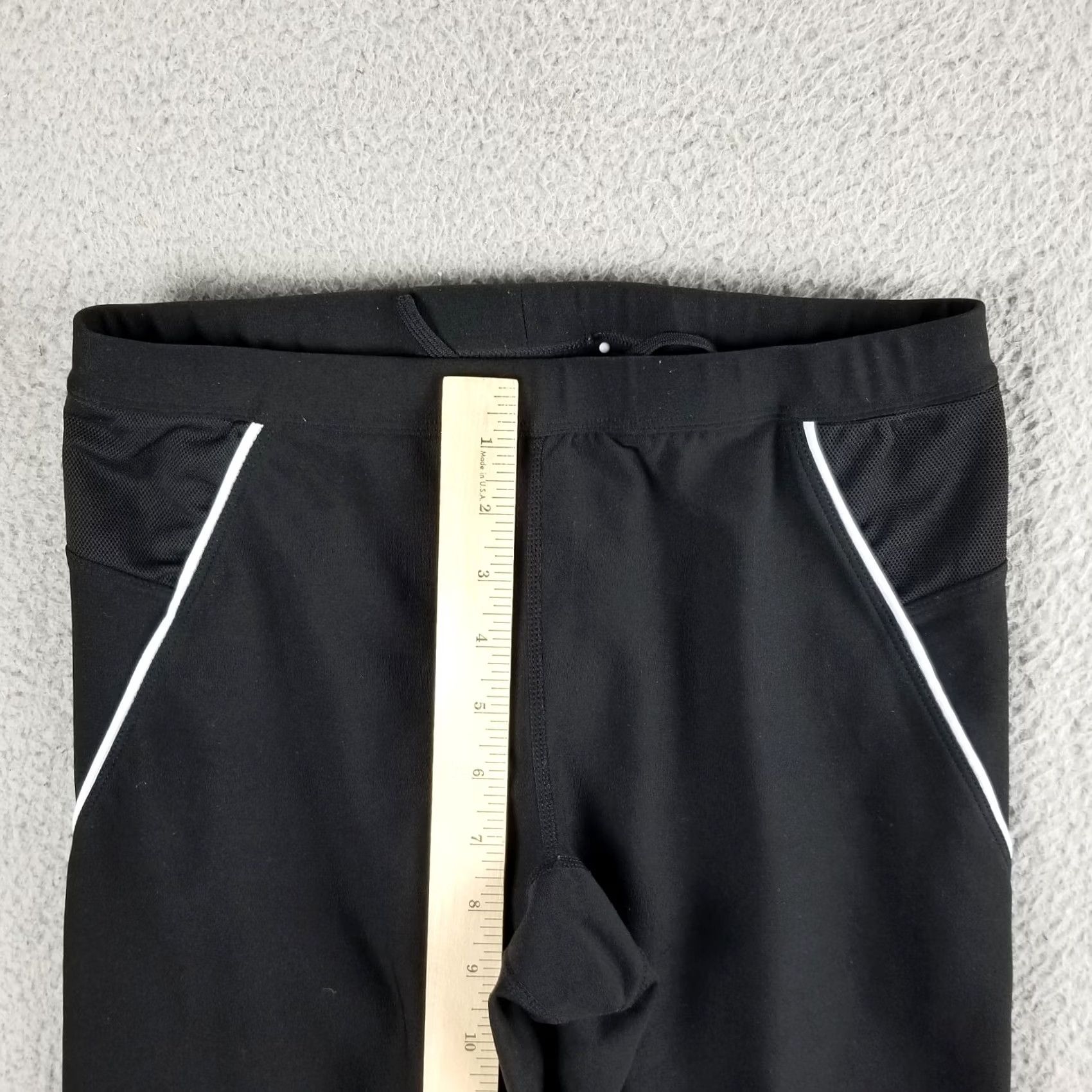 Nike Nike Dri-FIT Crop Running Pants Black Striped Women's Medium II Size 32" / US 10 / IT 46 - 6 Thumbnail