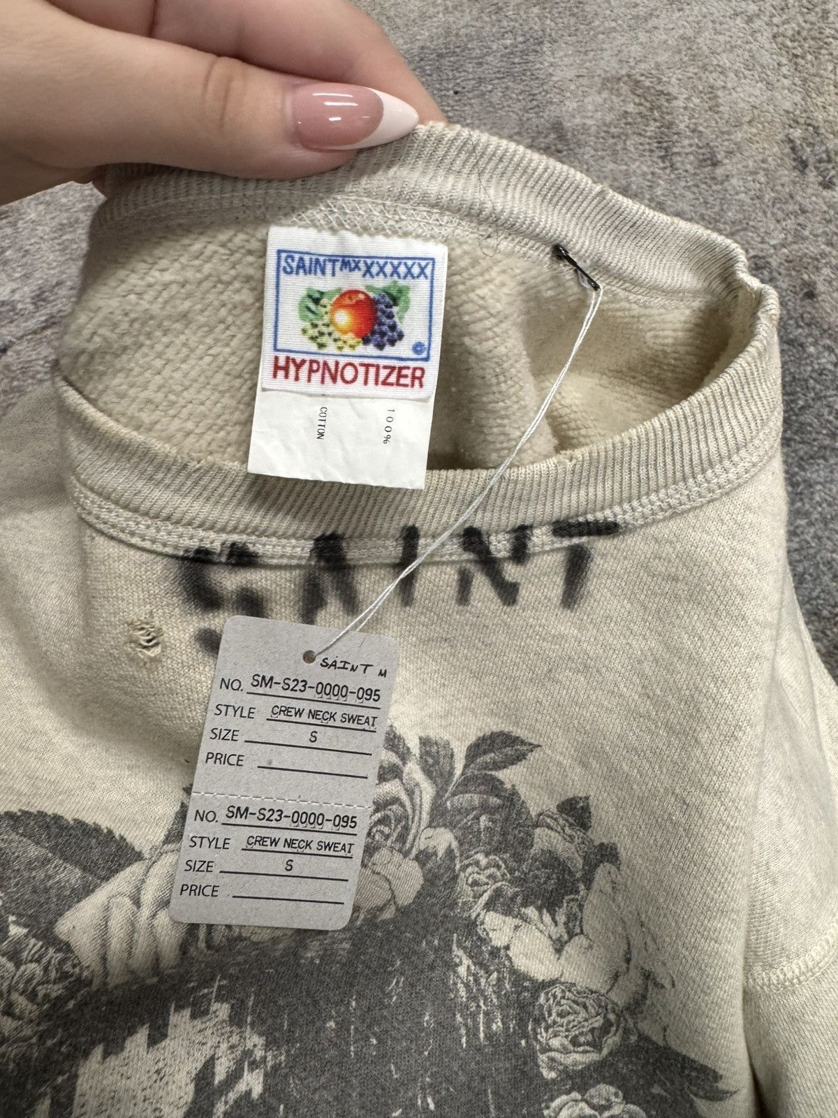Saint Michael SAINT MICHAEL MOTHER CREWNECK - GREY Size US S / EU 44-46 / 1 - 7 Thumbnail