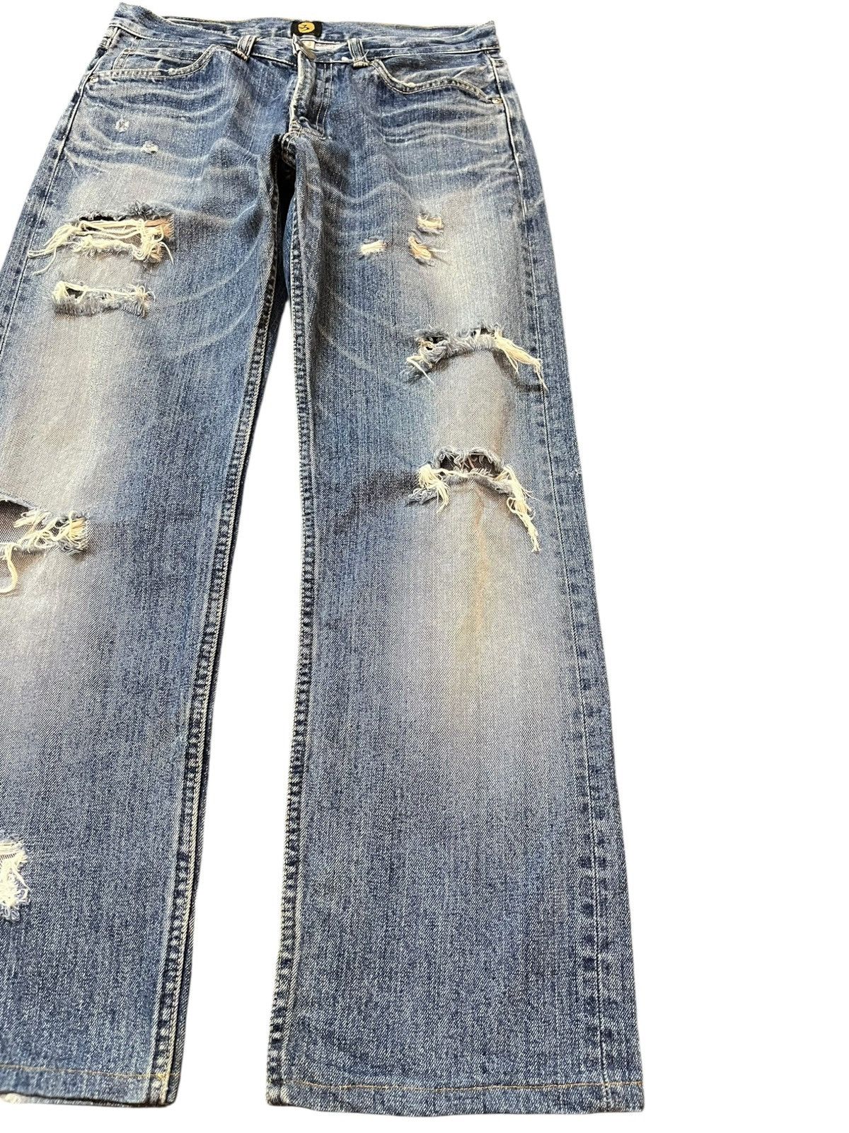 Big John Vintage Big John Ripped Grunge Distressed Denim Size US 29 - 4 Thumbnail