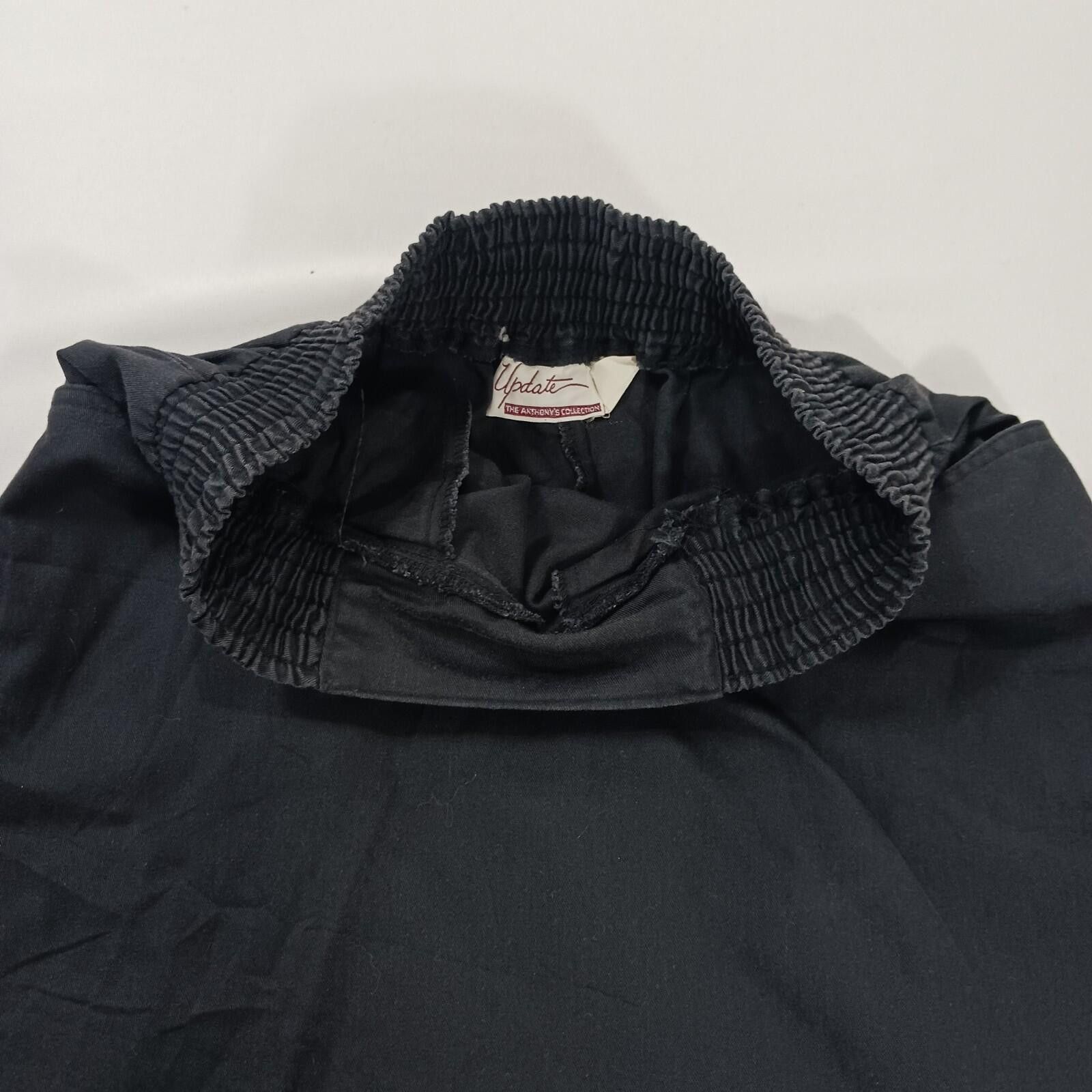 Other Vintage Anthony Collection Women BLK Elastic Waist Skirt 12 Size 34" / US 12 / IT 48 - 9 Thumbnail
