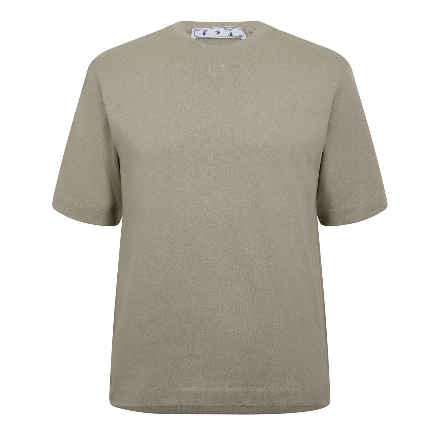 Off-White o1g2r1mq0226 Comp Skate Regular Fit T-Shirt In Beige Size US XS / EU 42 / 0 - 1 Thumbnail