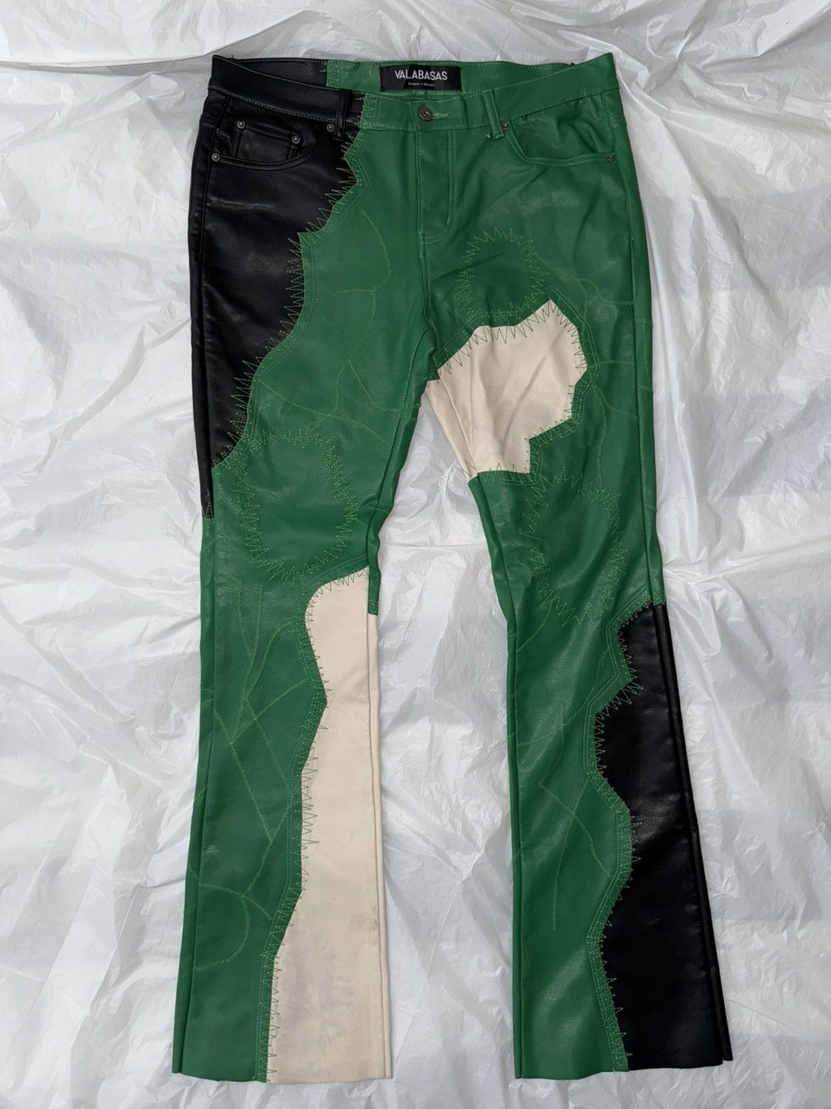 Valabasas VALABASAS Limited Edition Patchwork Leather Pants - 39/50 Size US 36 / EU 52 - 3 Thumbnail