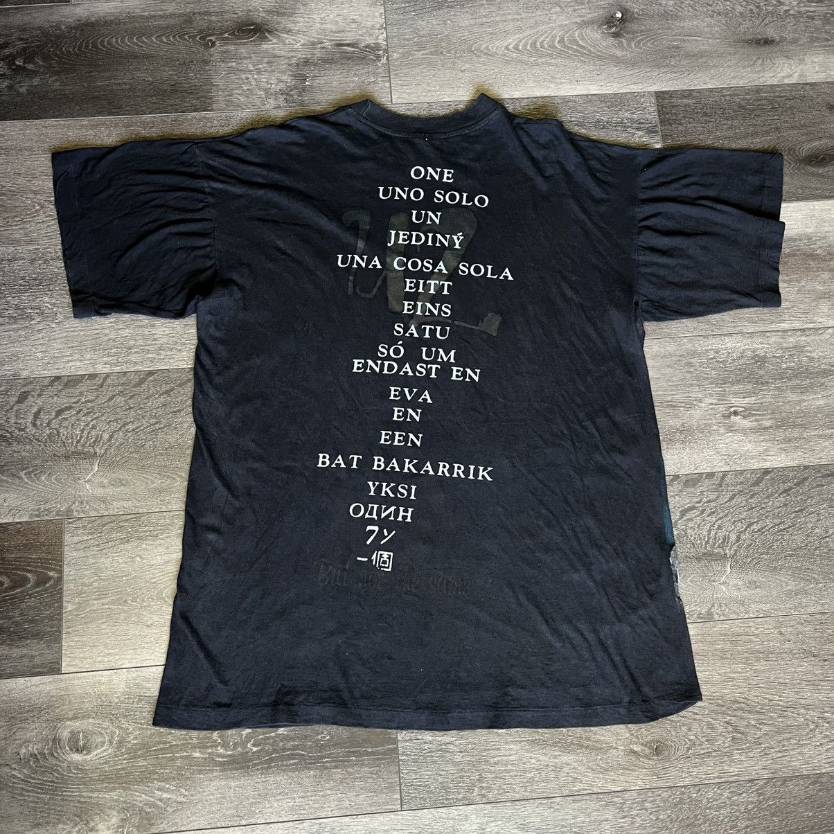Band Tees × Vintage Vintage 90s U2 Achtung Baby Zoo Tour All Over Print Band Tee Size US XL / EU 56 / 4 - 2 Thumbnail