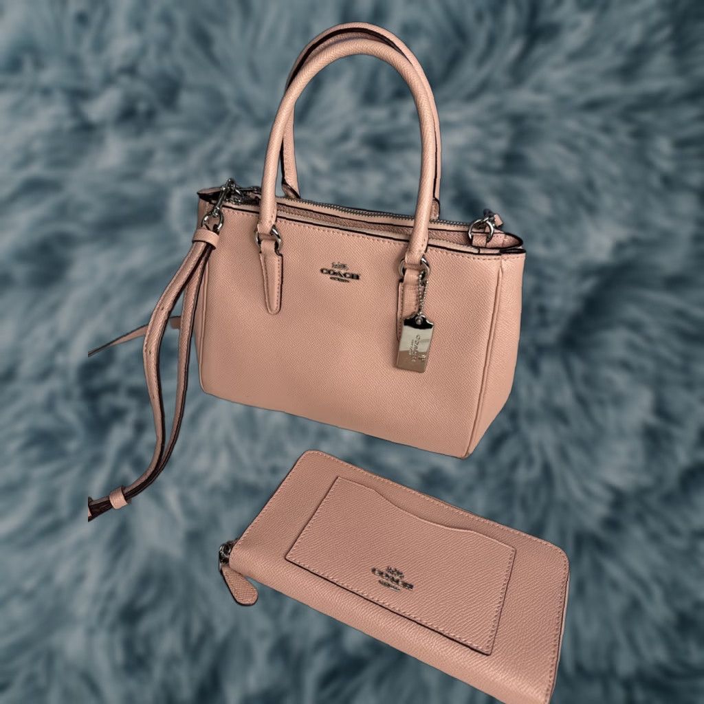 Coach Coach Bag Crossbody Mini Surrey Carryall Pink With Wallet Women Purse Size ONE SIZE - 1 Thumbnail